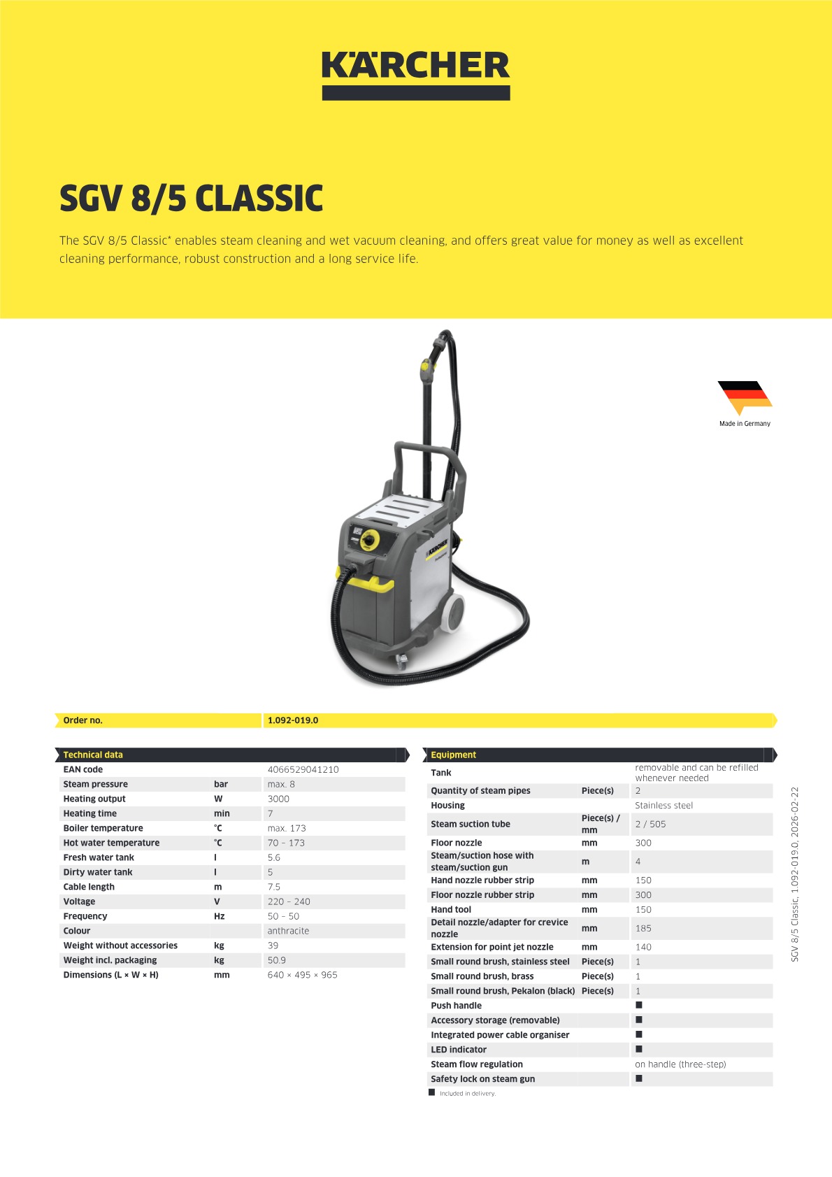Product information