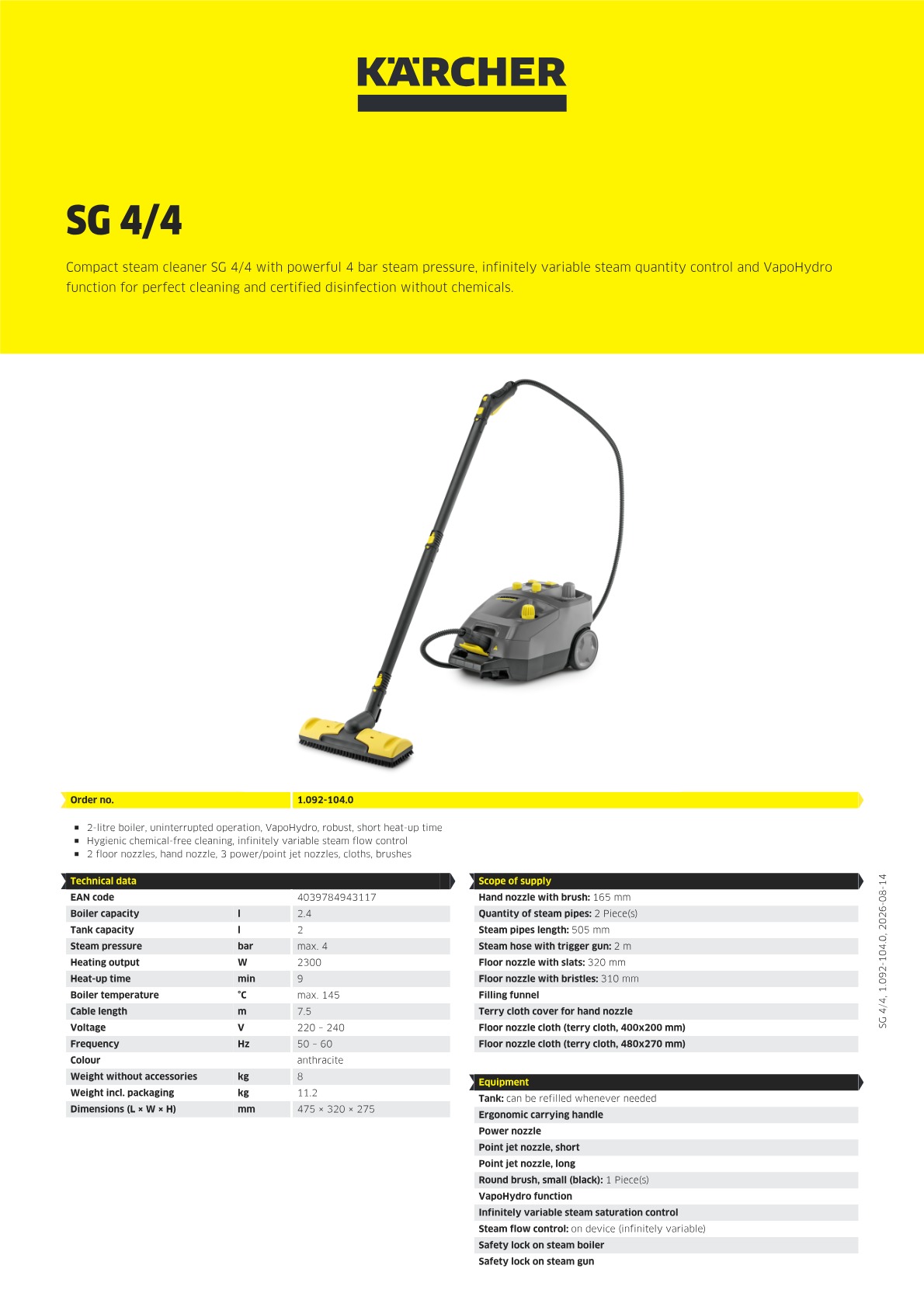 Product information