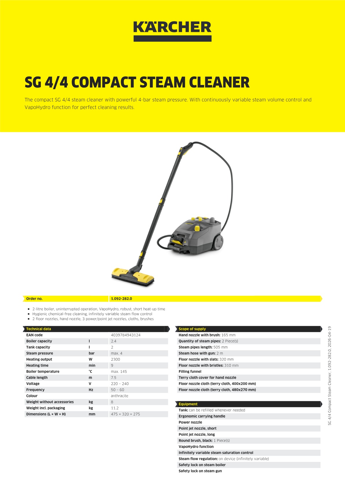 Product information