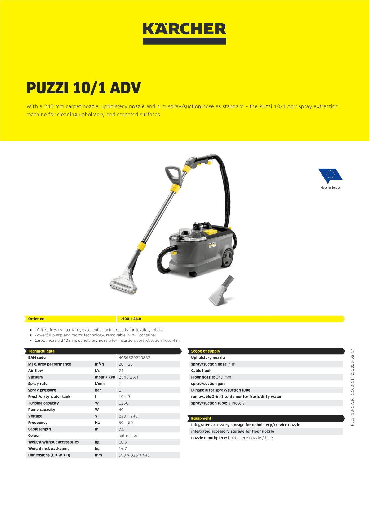 Product information