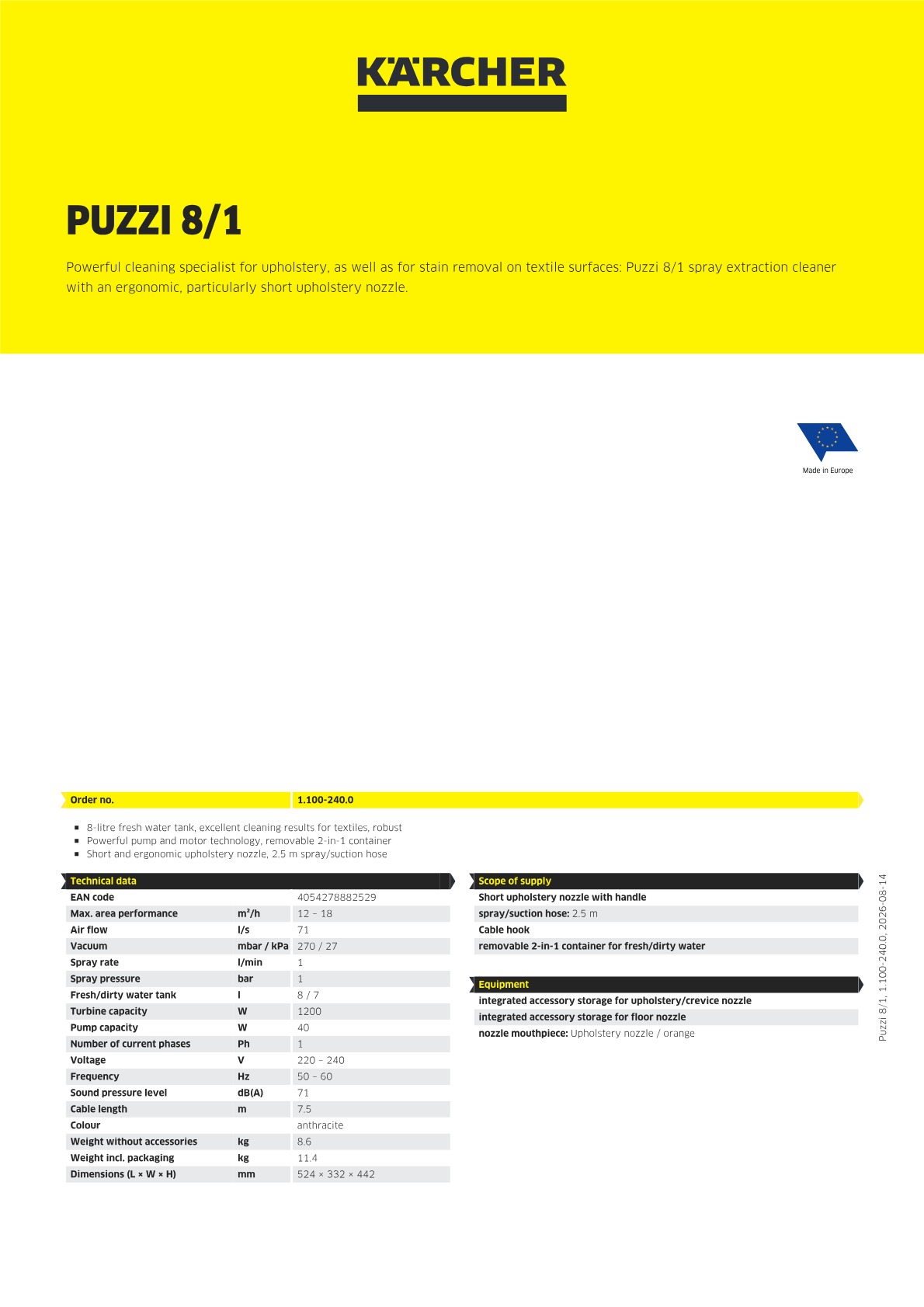 Product information