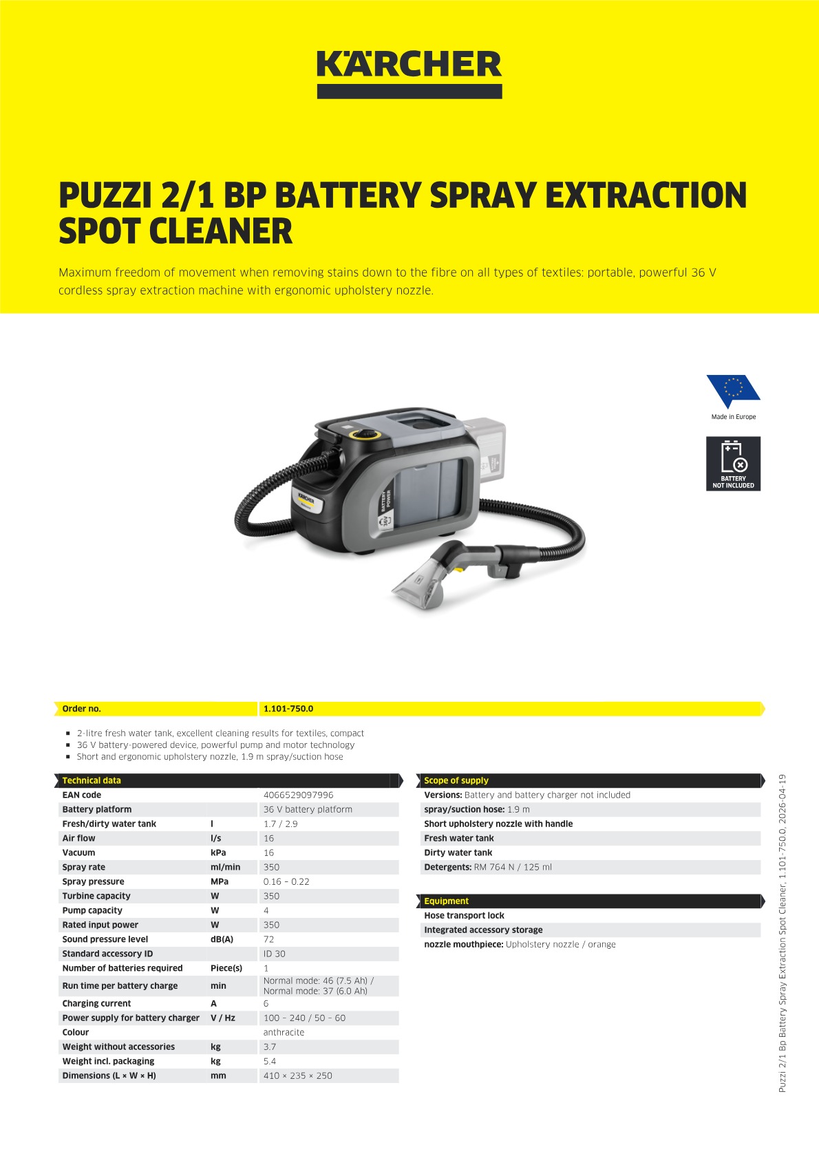 Product information