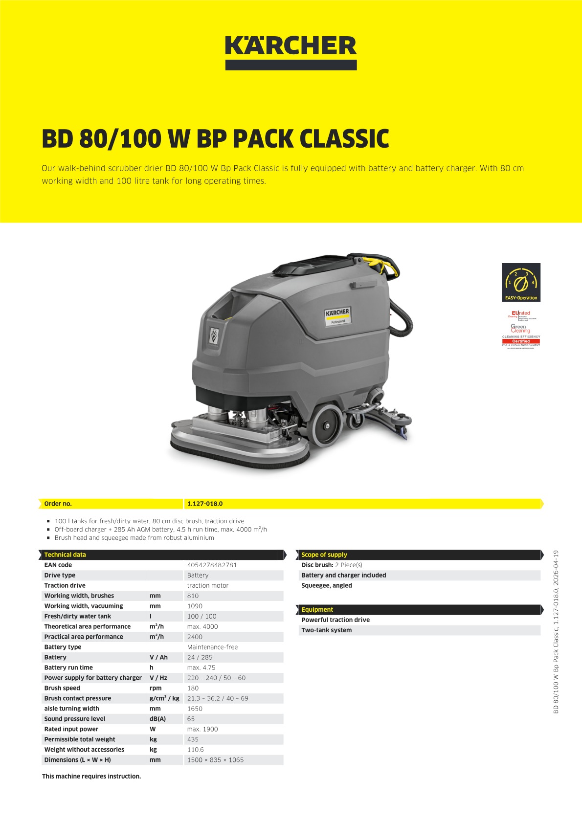 Product information