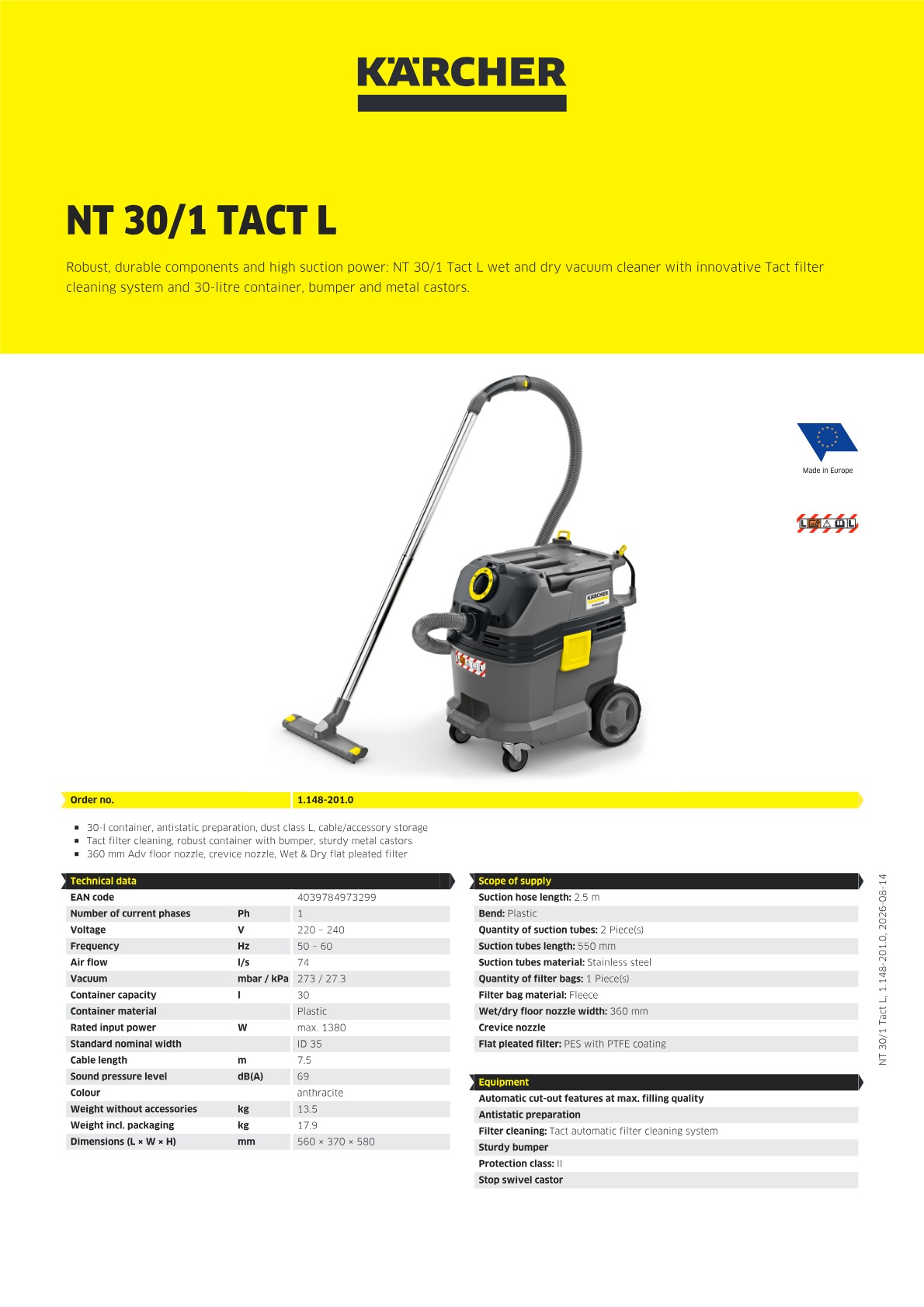 Product information