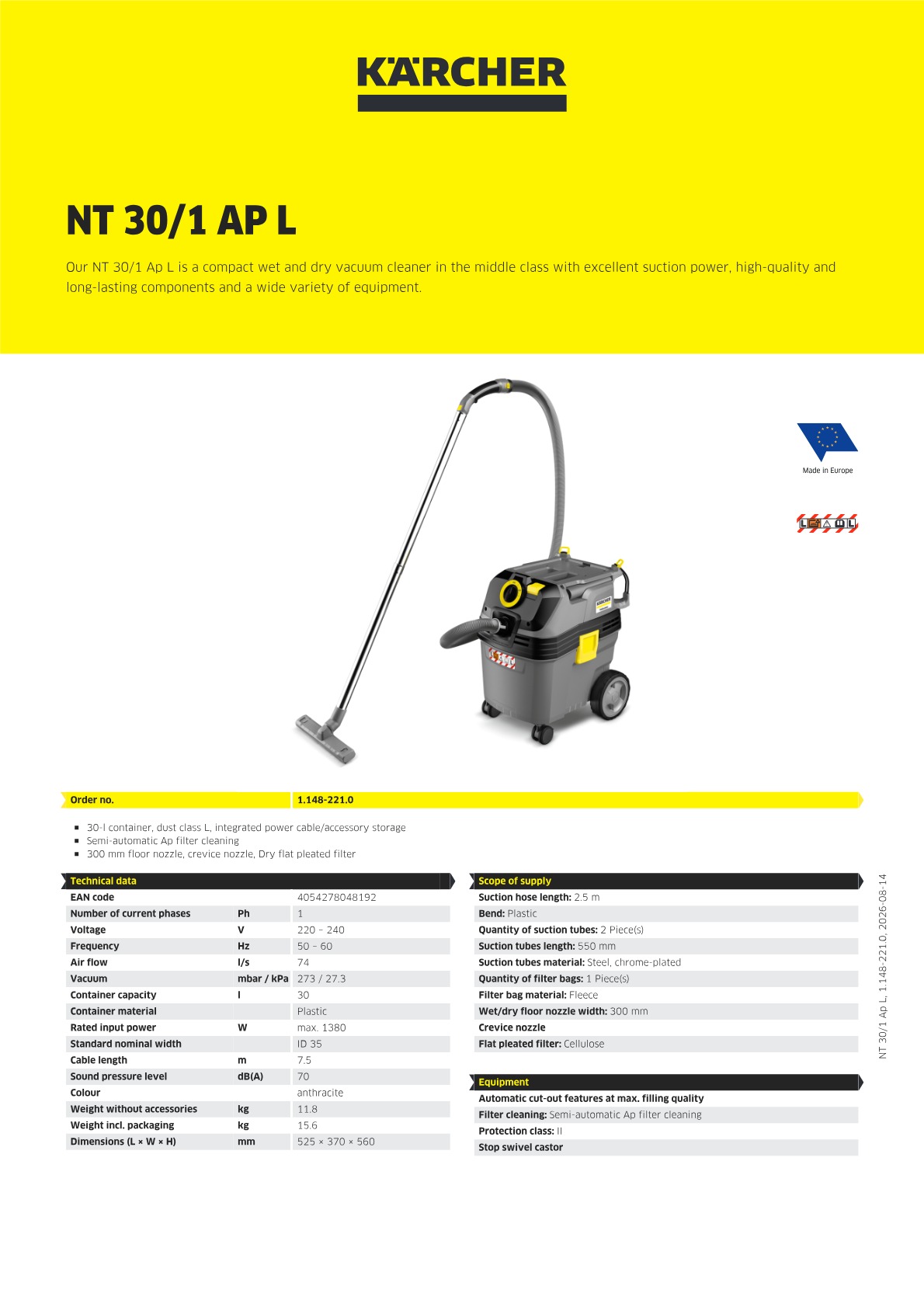 Product information