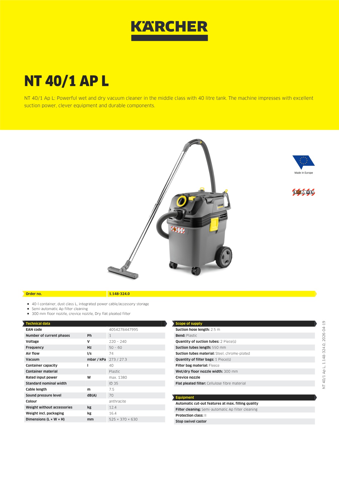 Product information