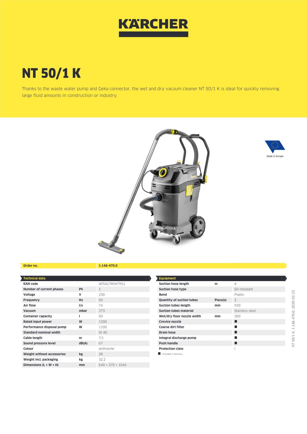 Product information