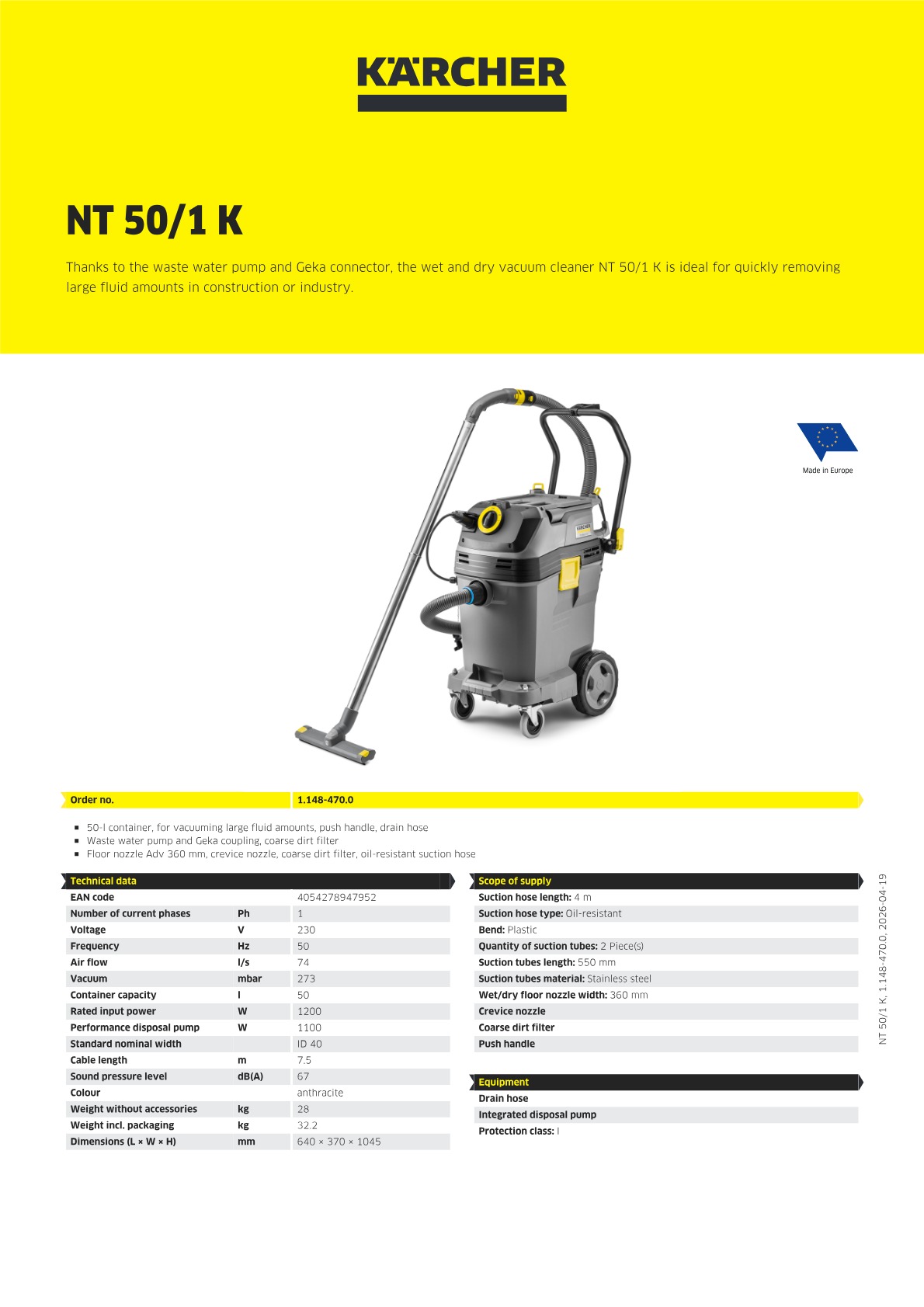 Product information