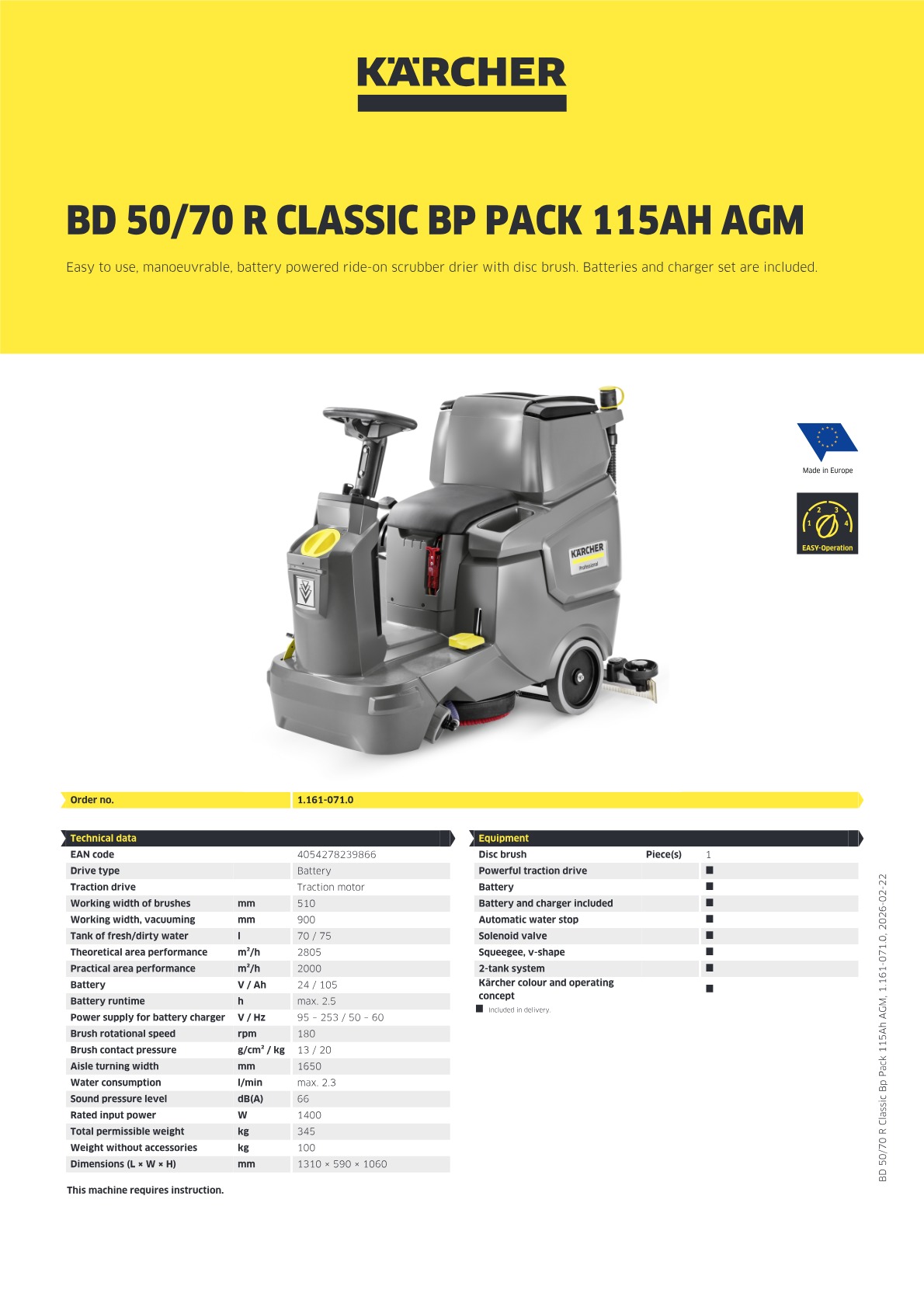 Product information