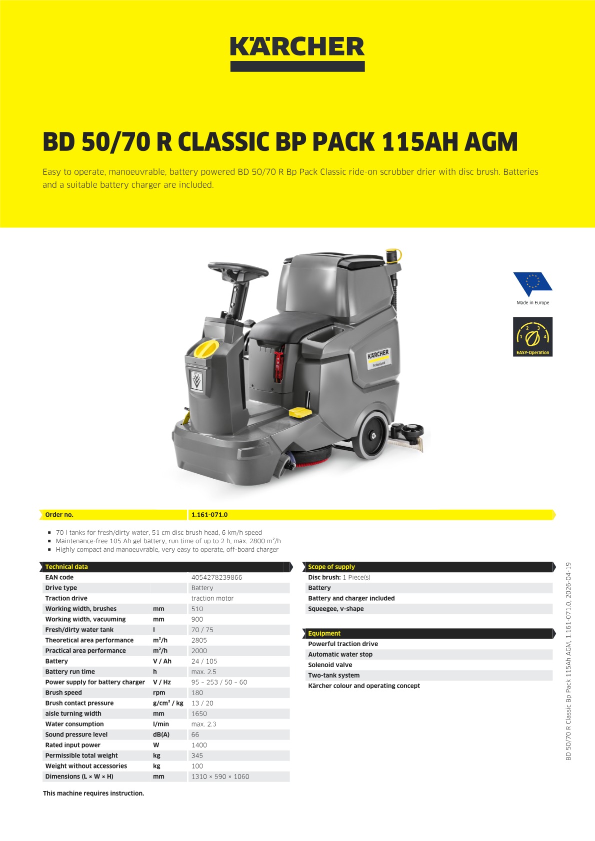 Product information