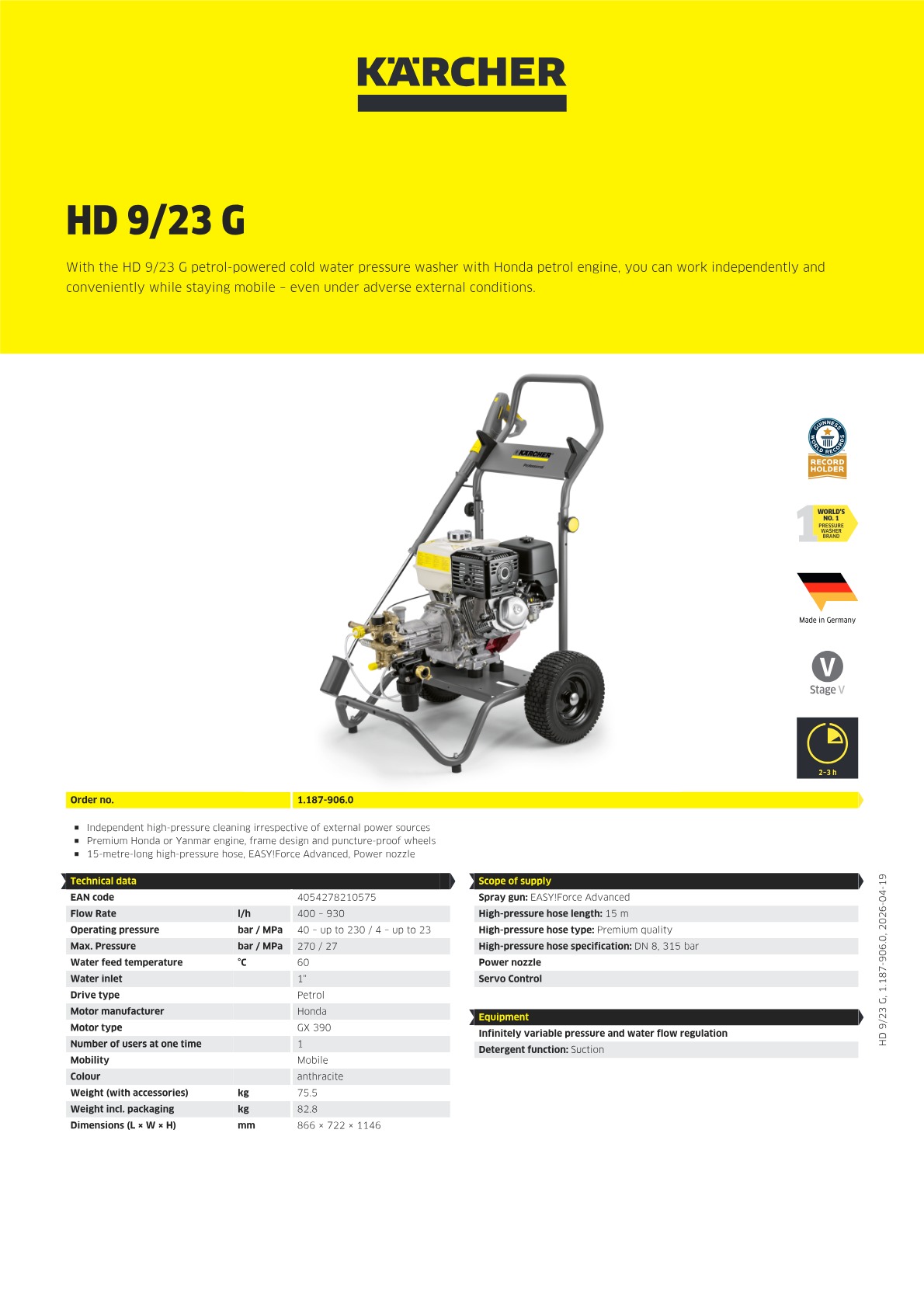 Product information