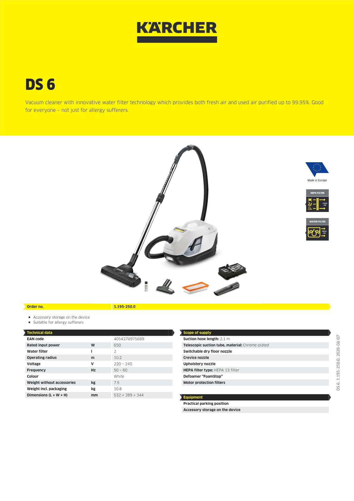 Product information