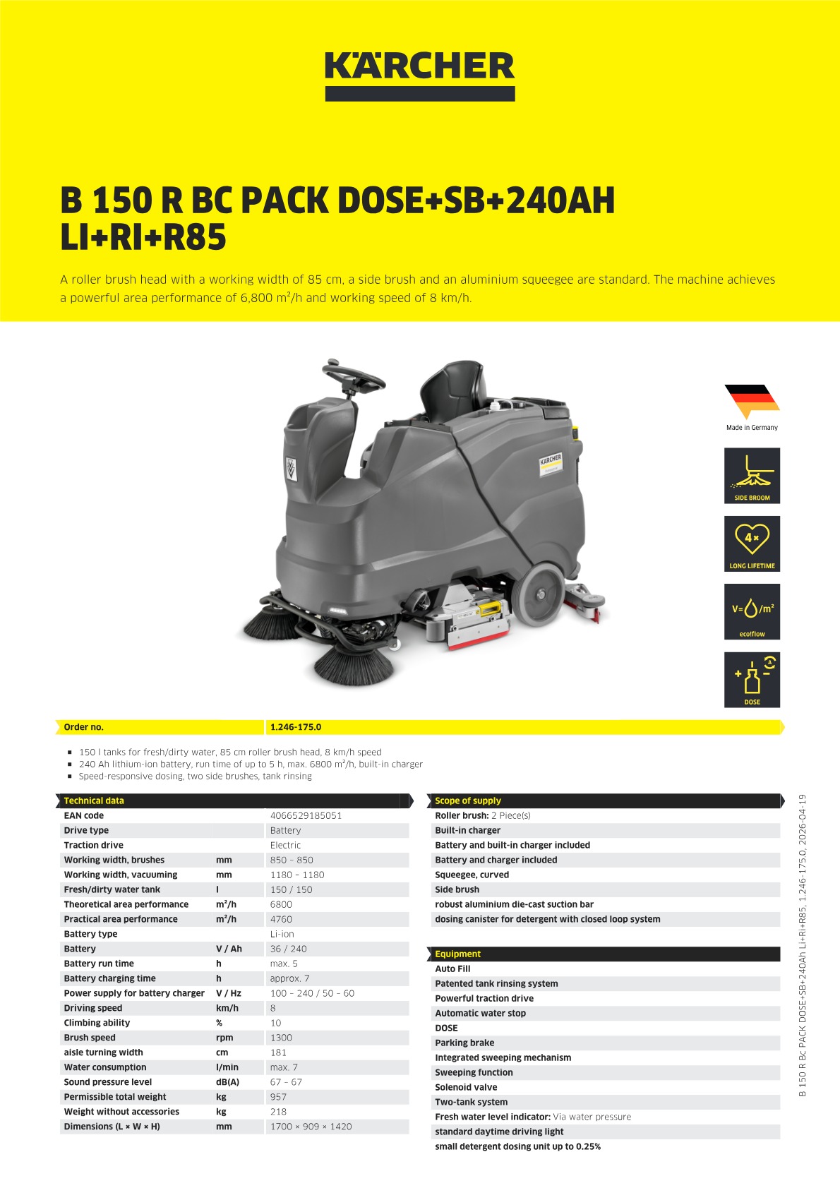 Product information