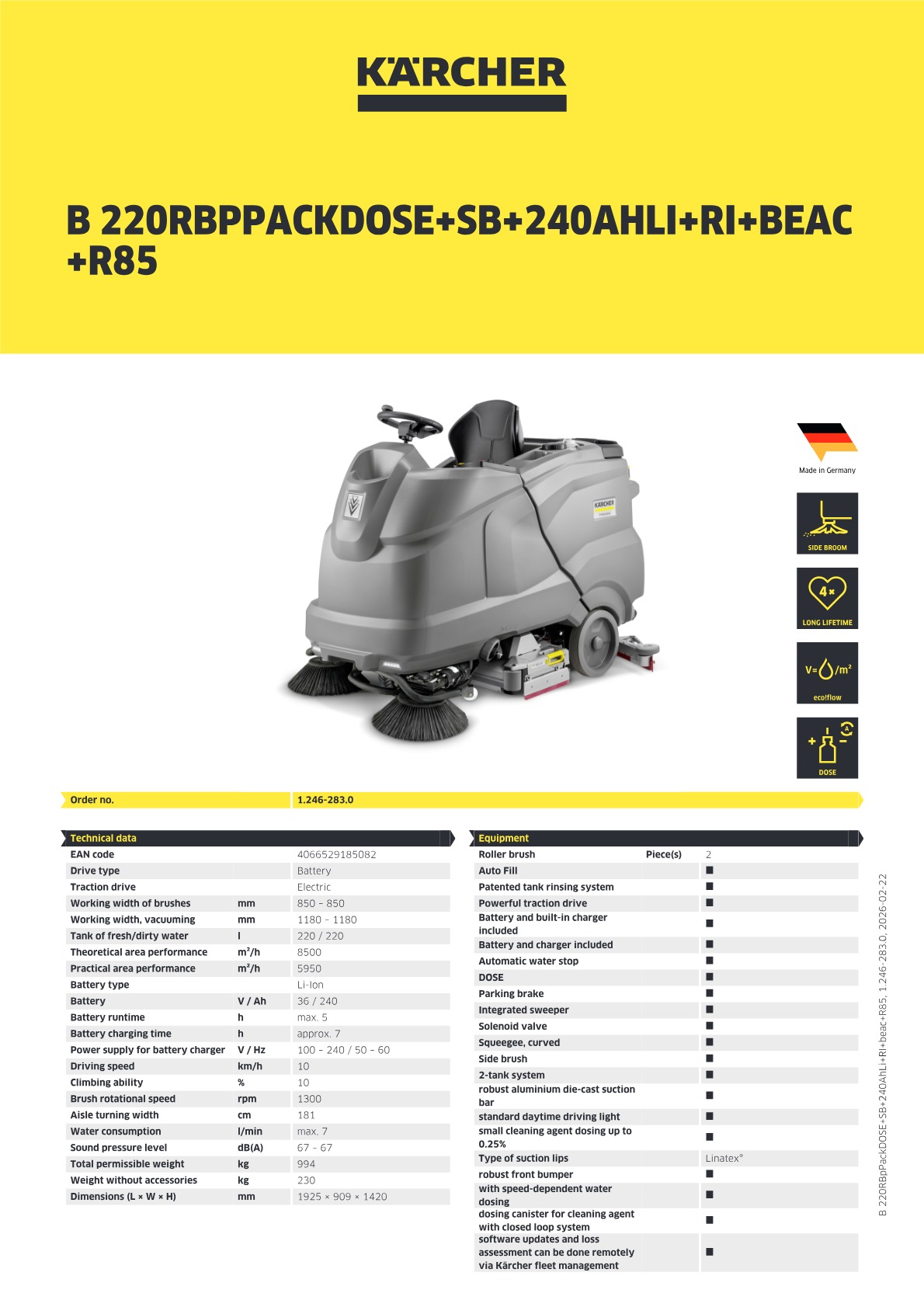 Product information
