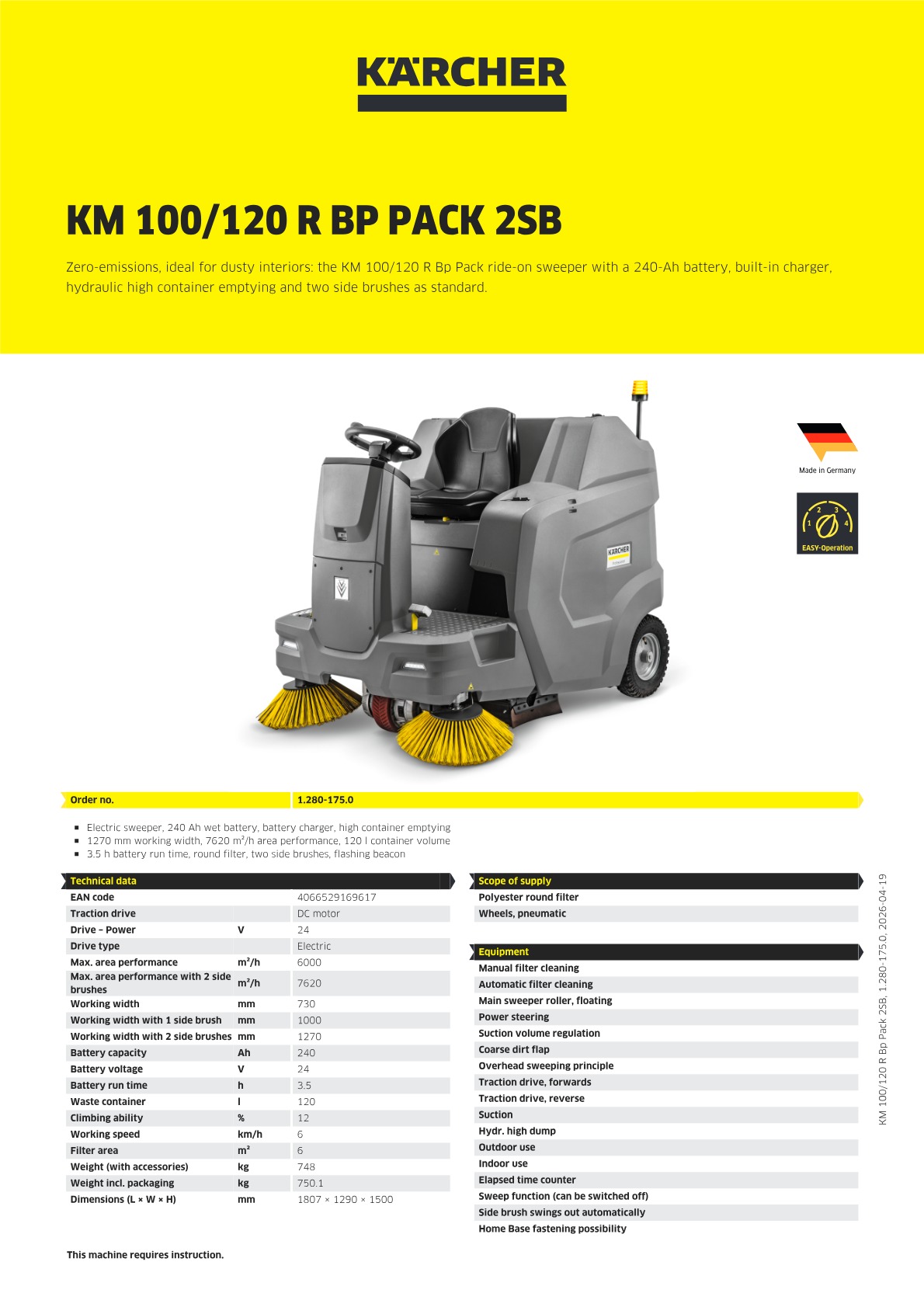 Product information