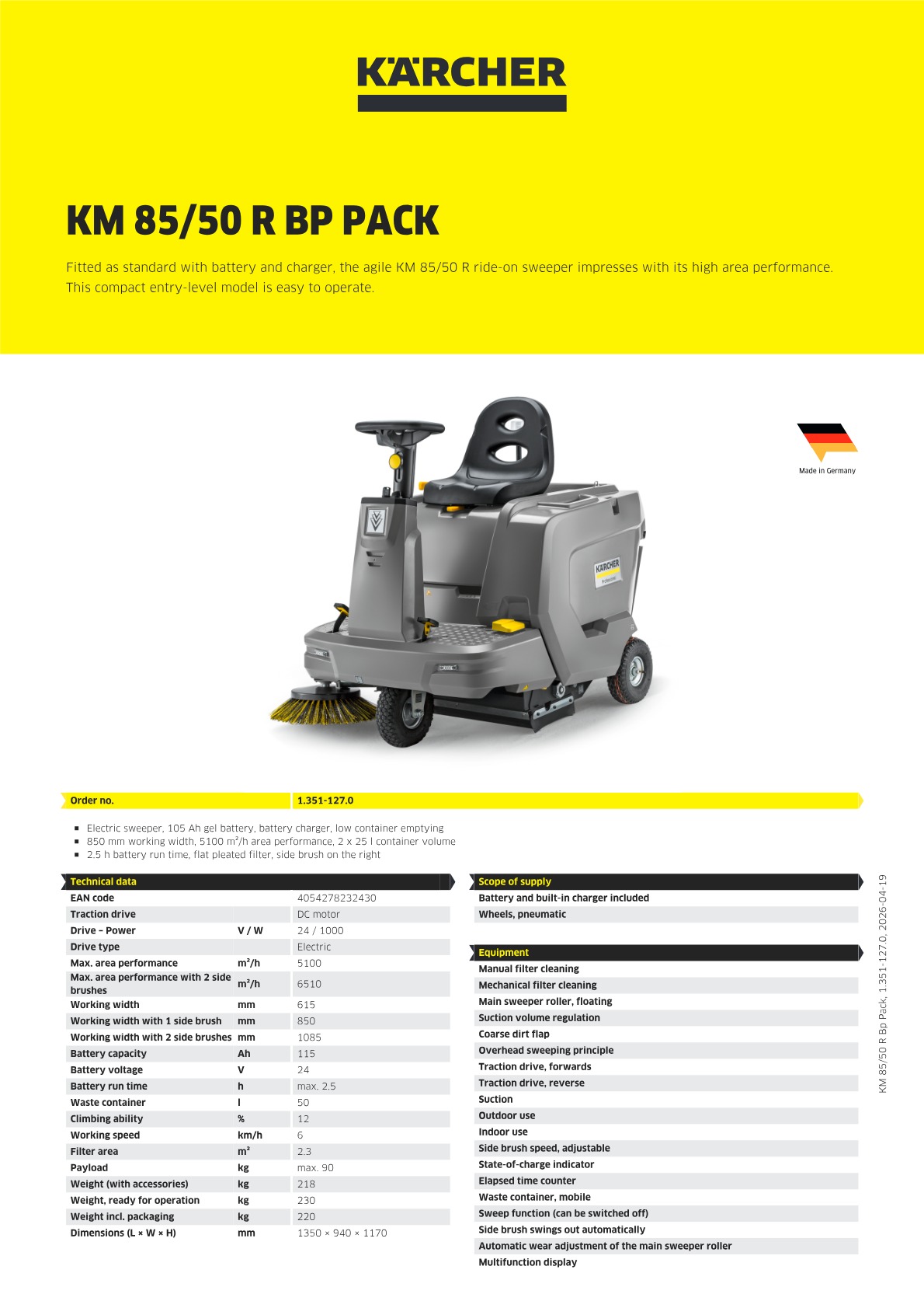 Product information