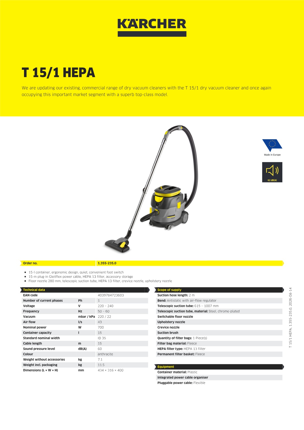 Product information