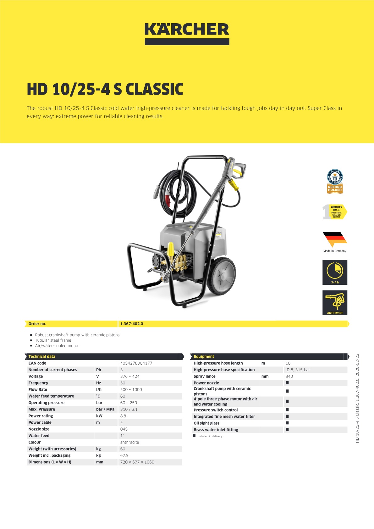 Product information