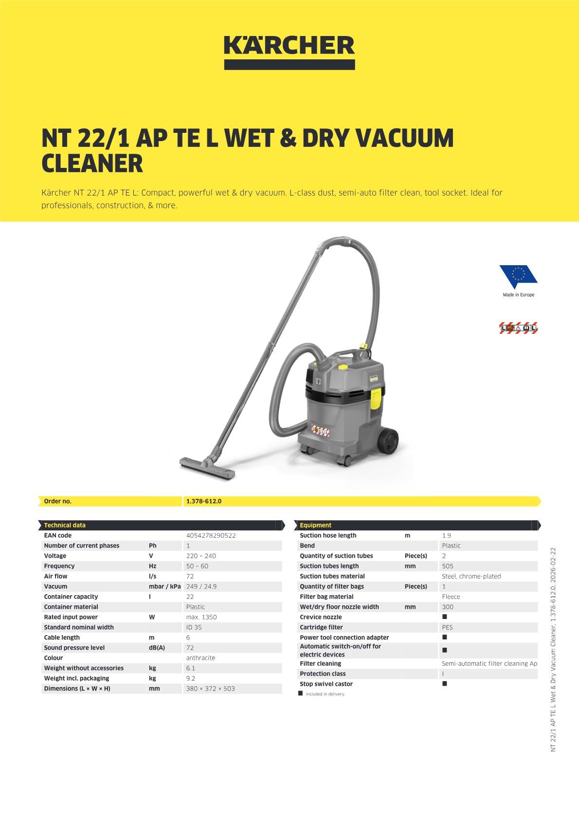 Product information