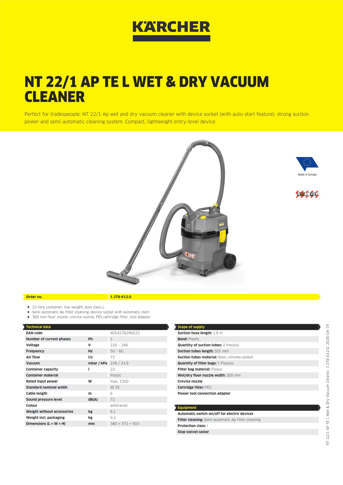 Product information
