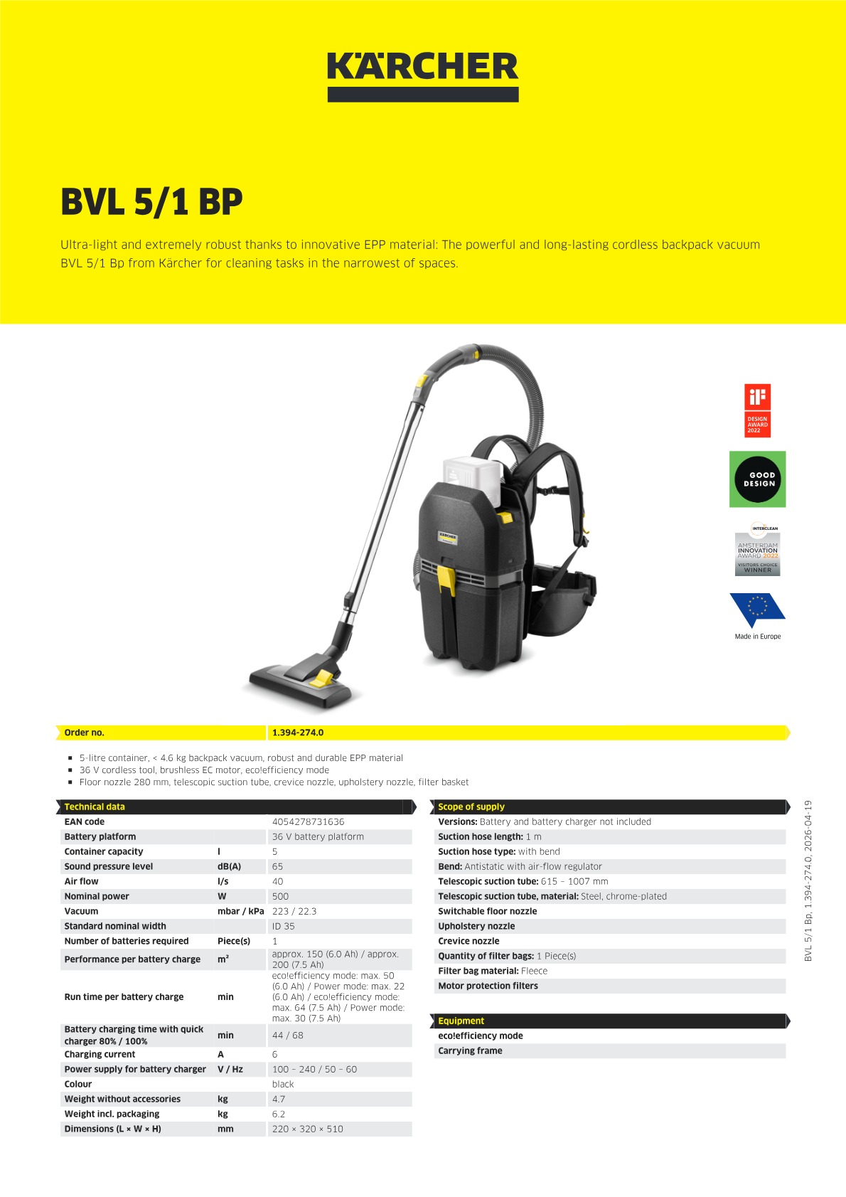 Product information