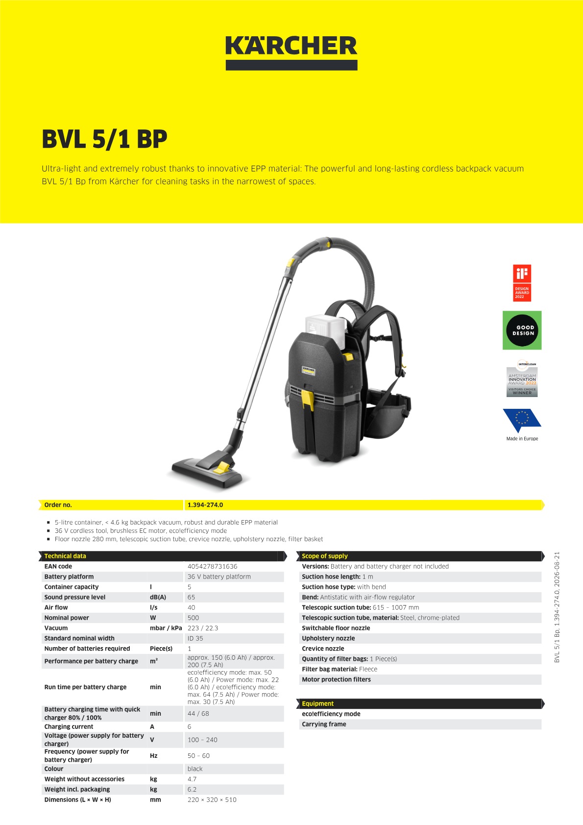 Product information