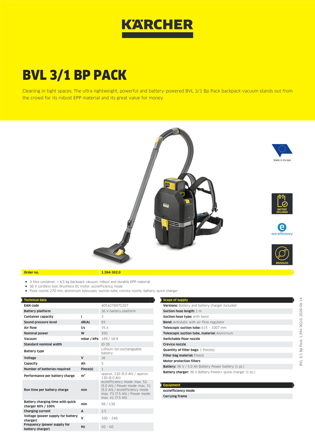 Product information