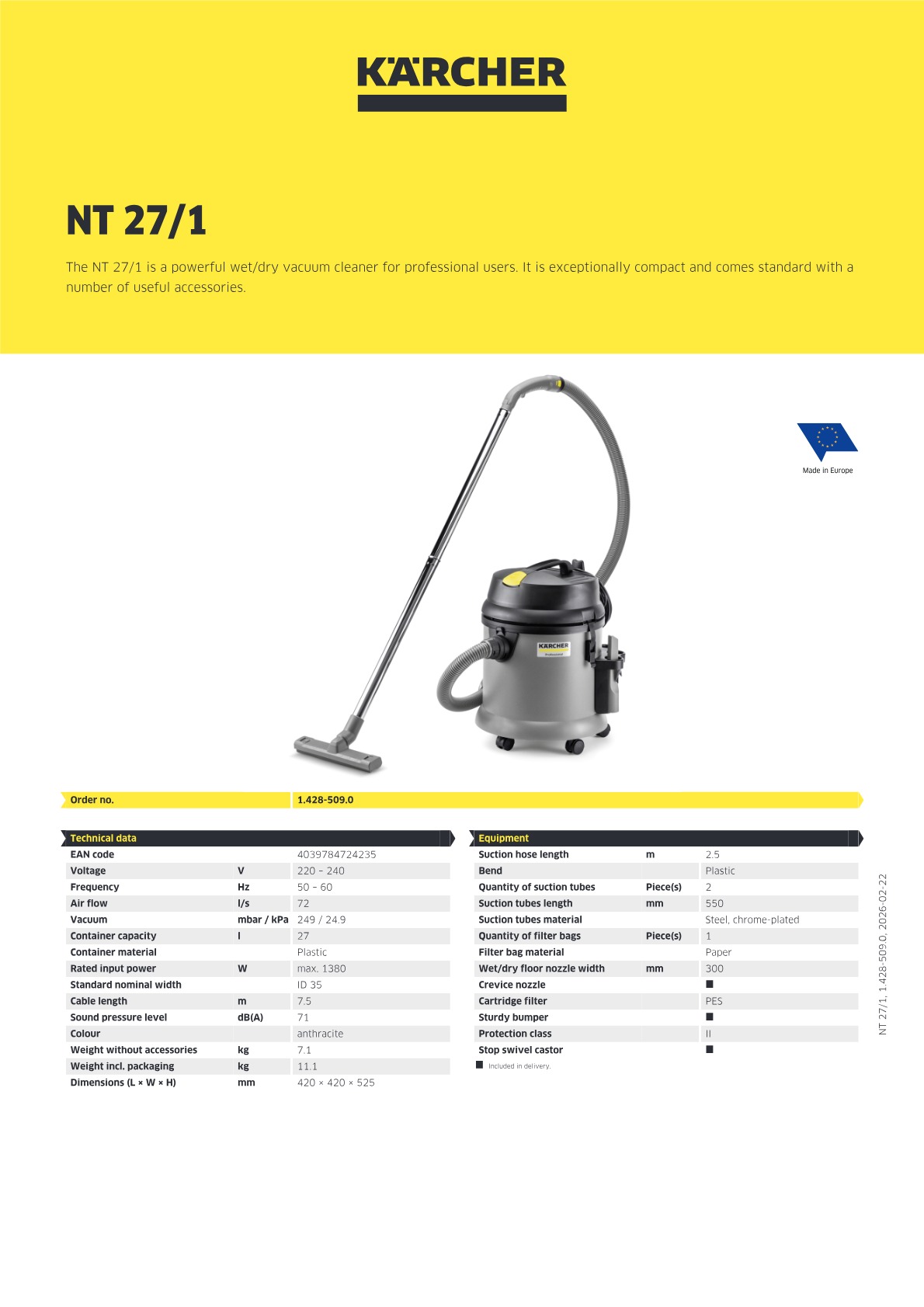 Product information