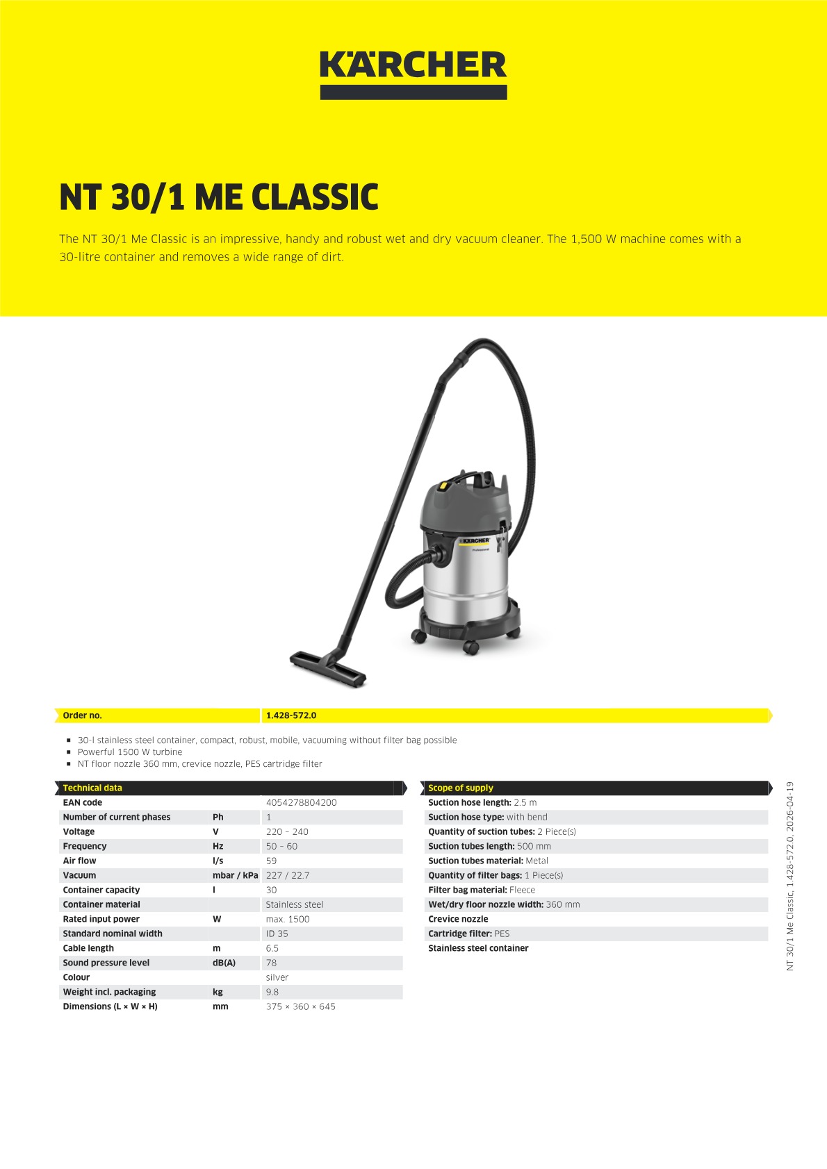 Product information