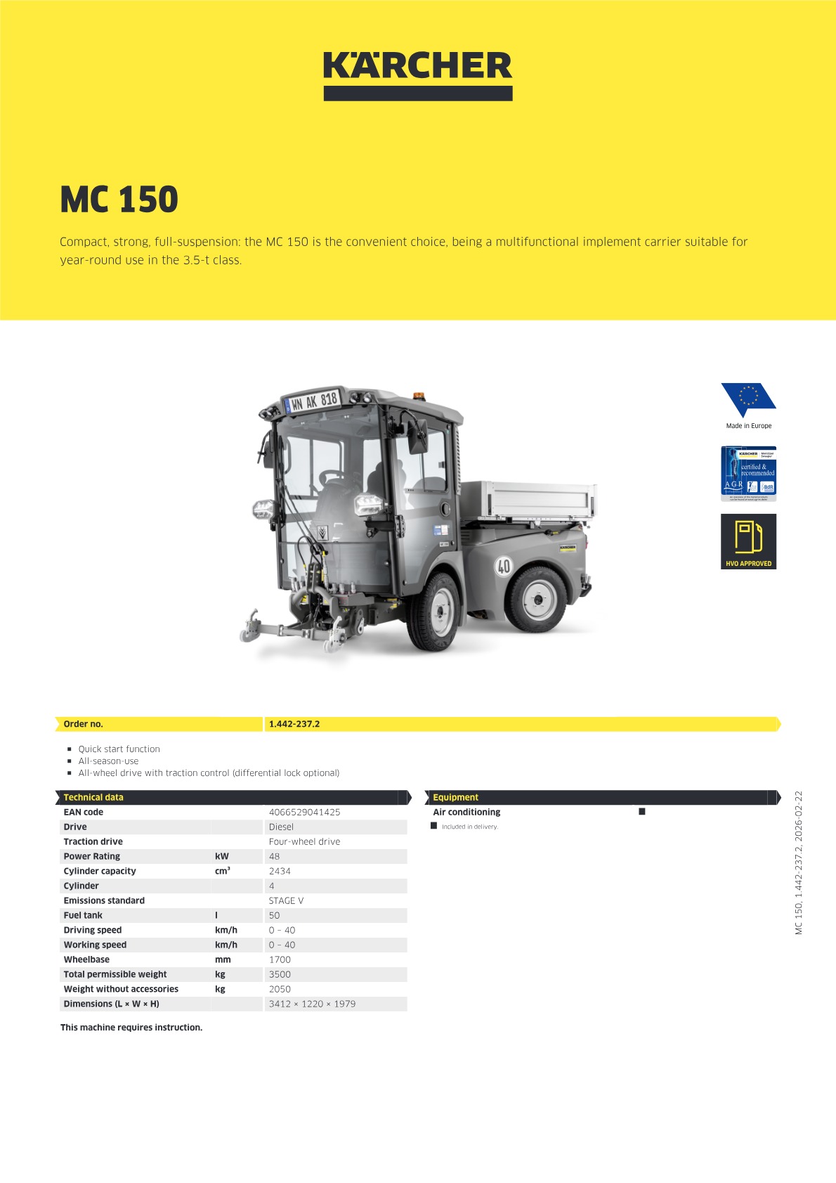 Product information