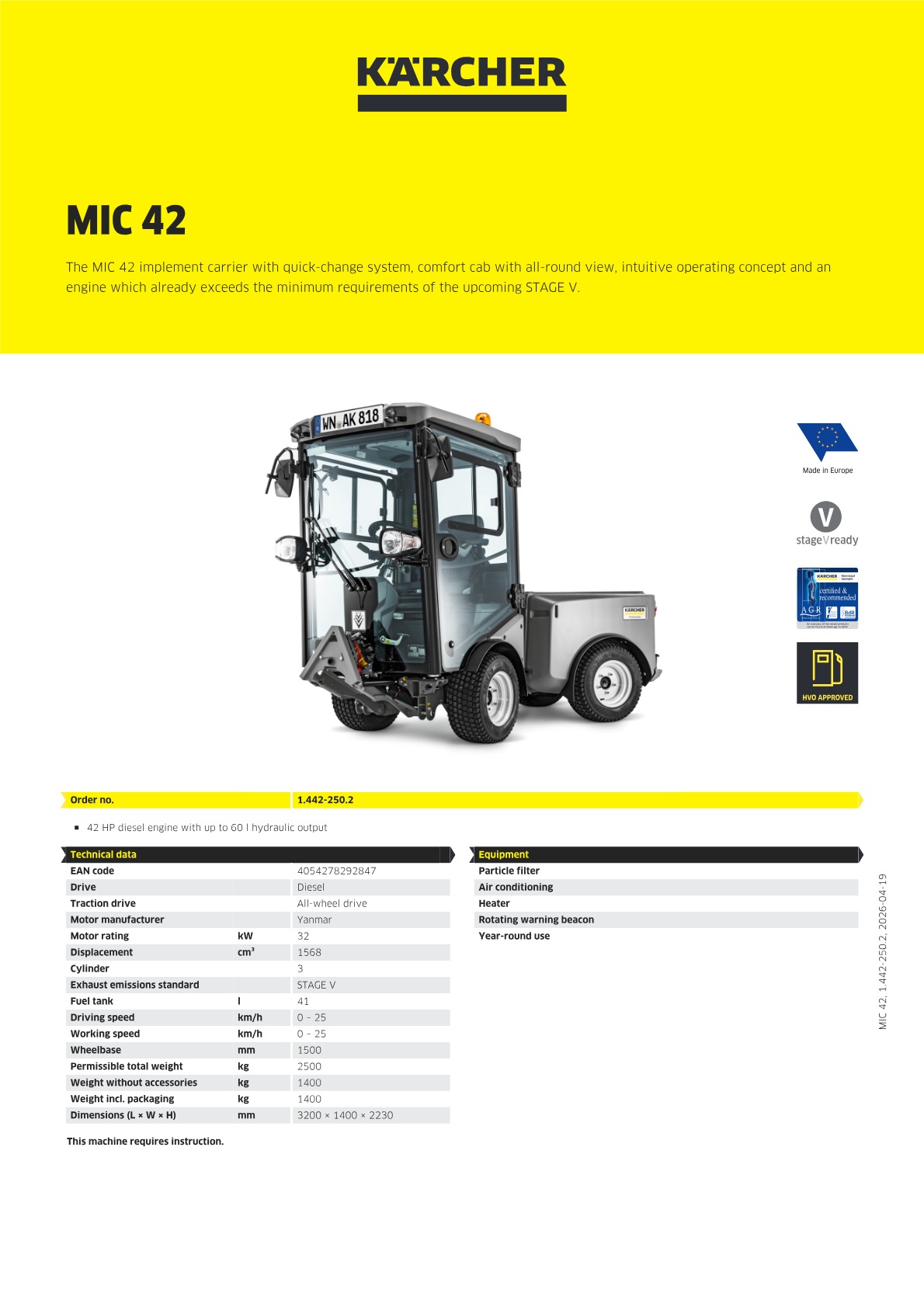 Product information