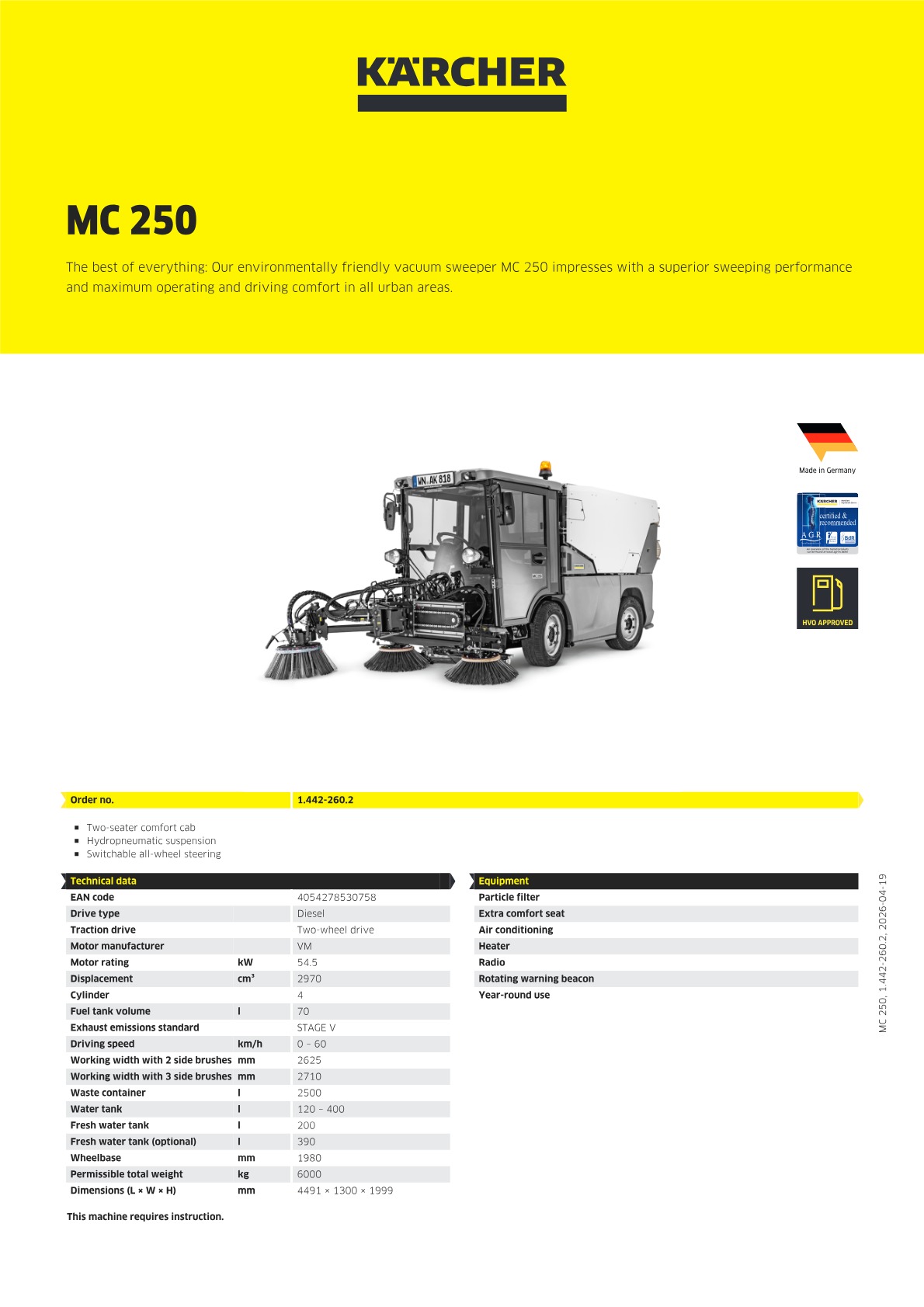 Product information