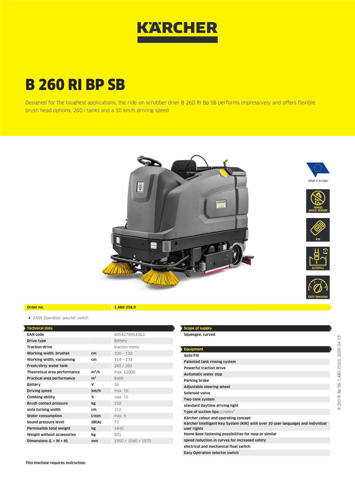 Product information
