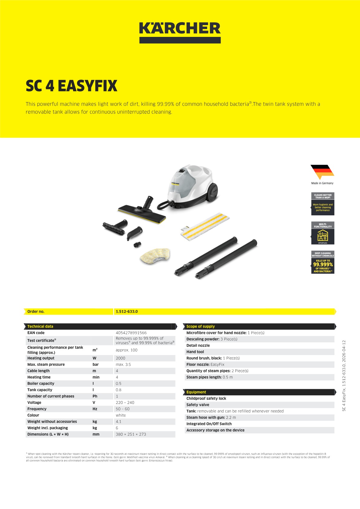Product information