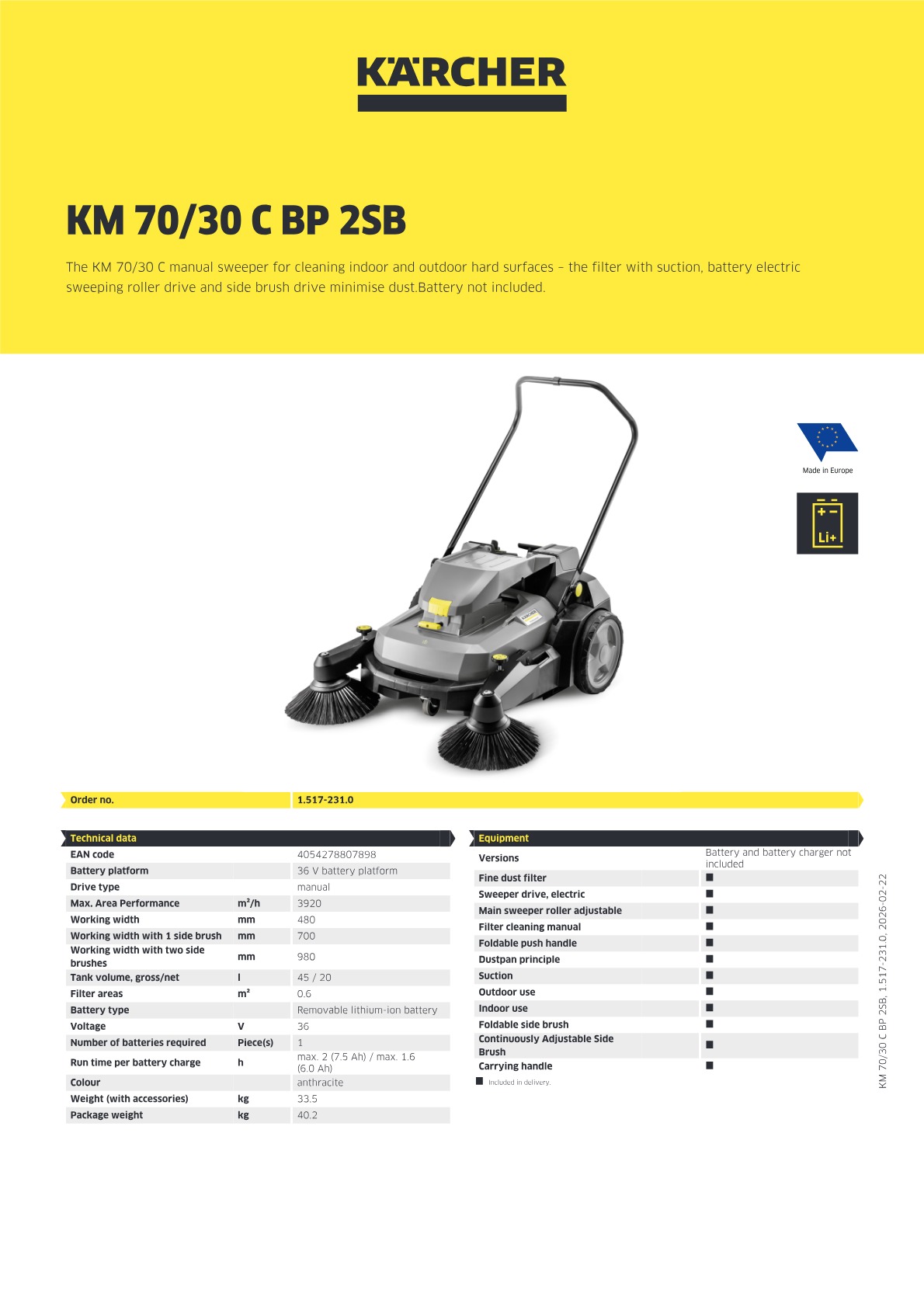 Product information