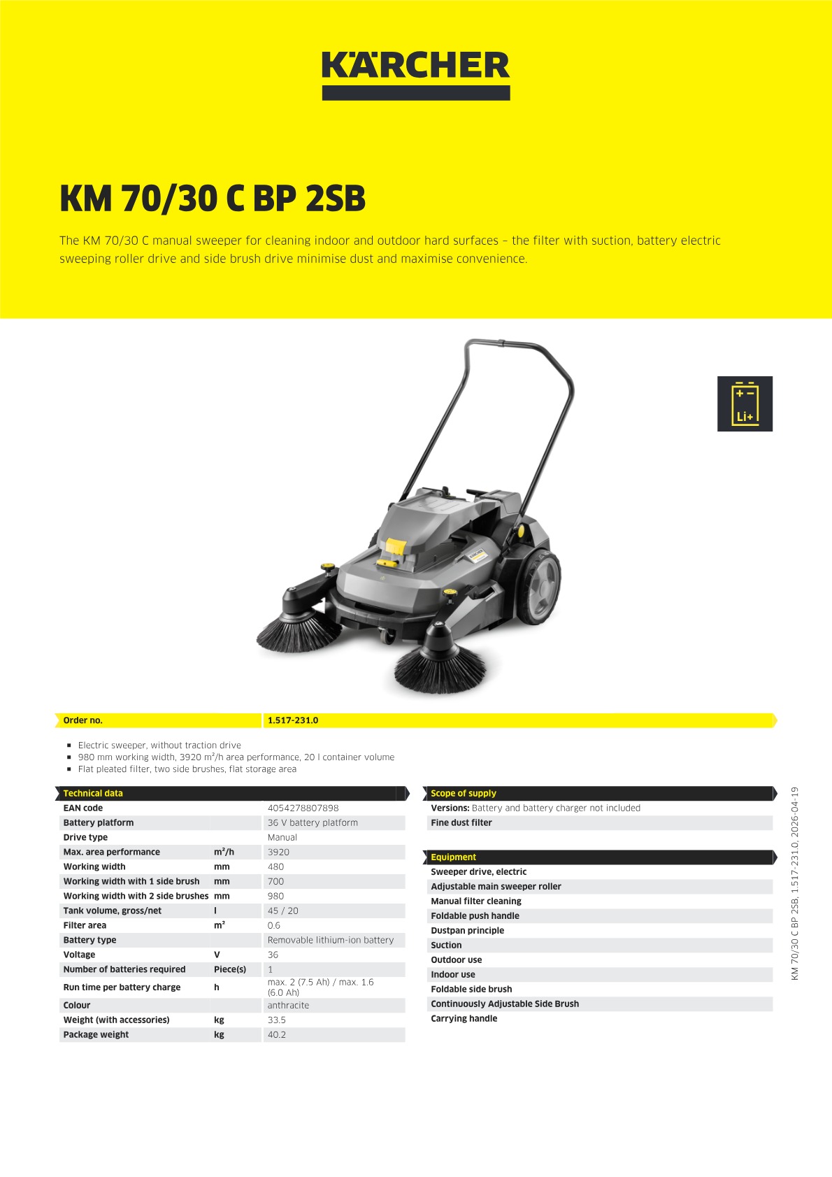 Product information