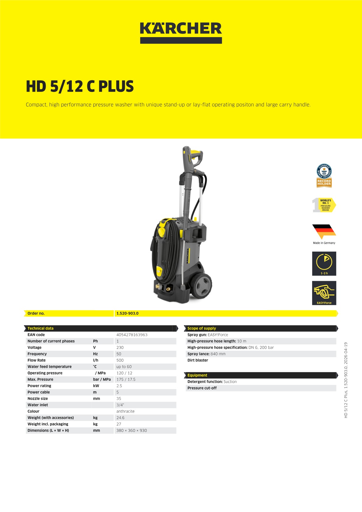 Product information