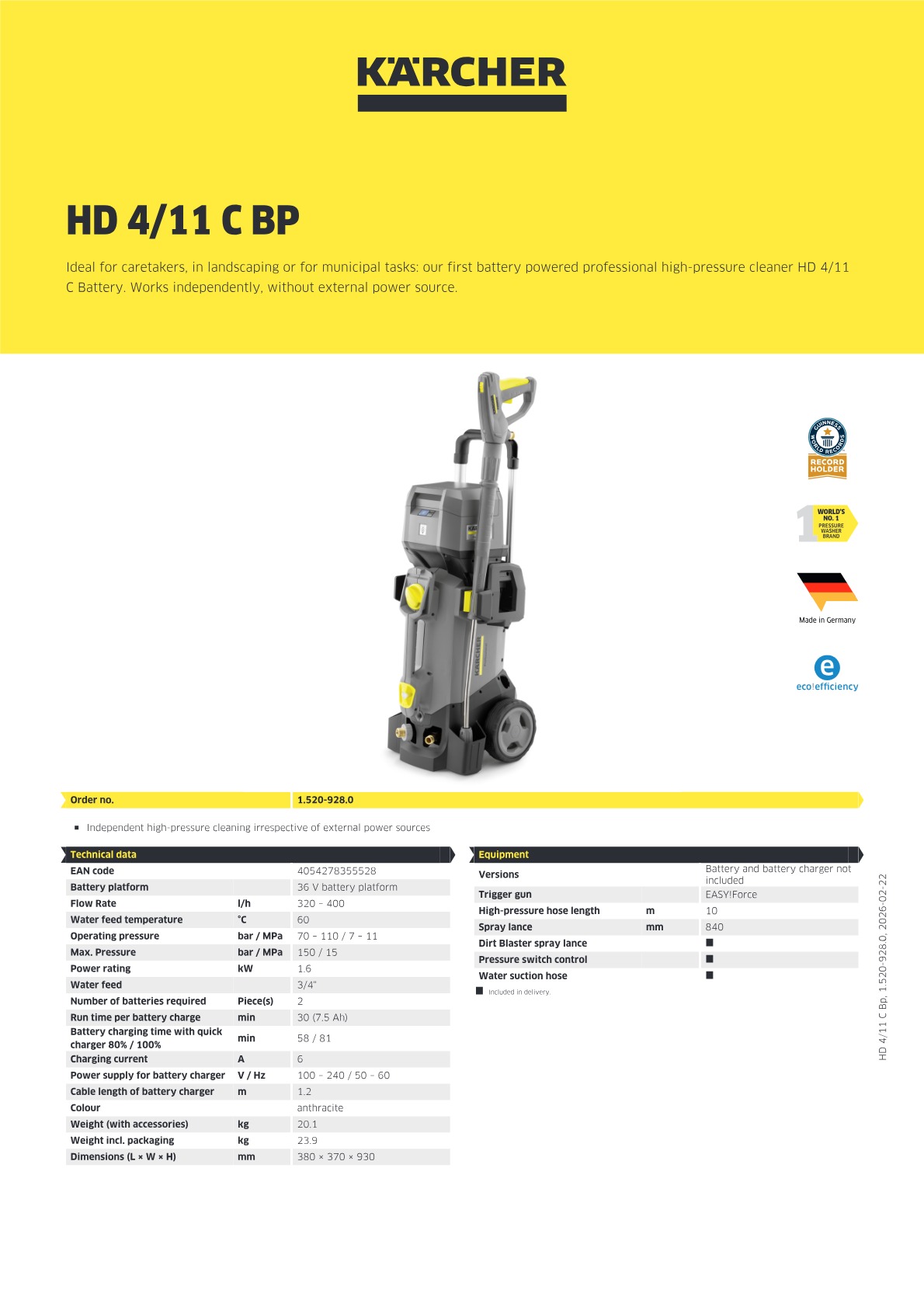 Product information