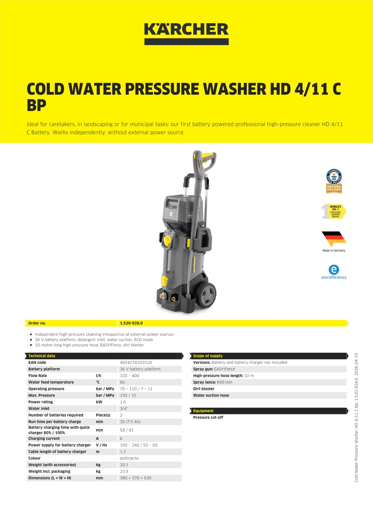 Product information
