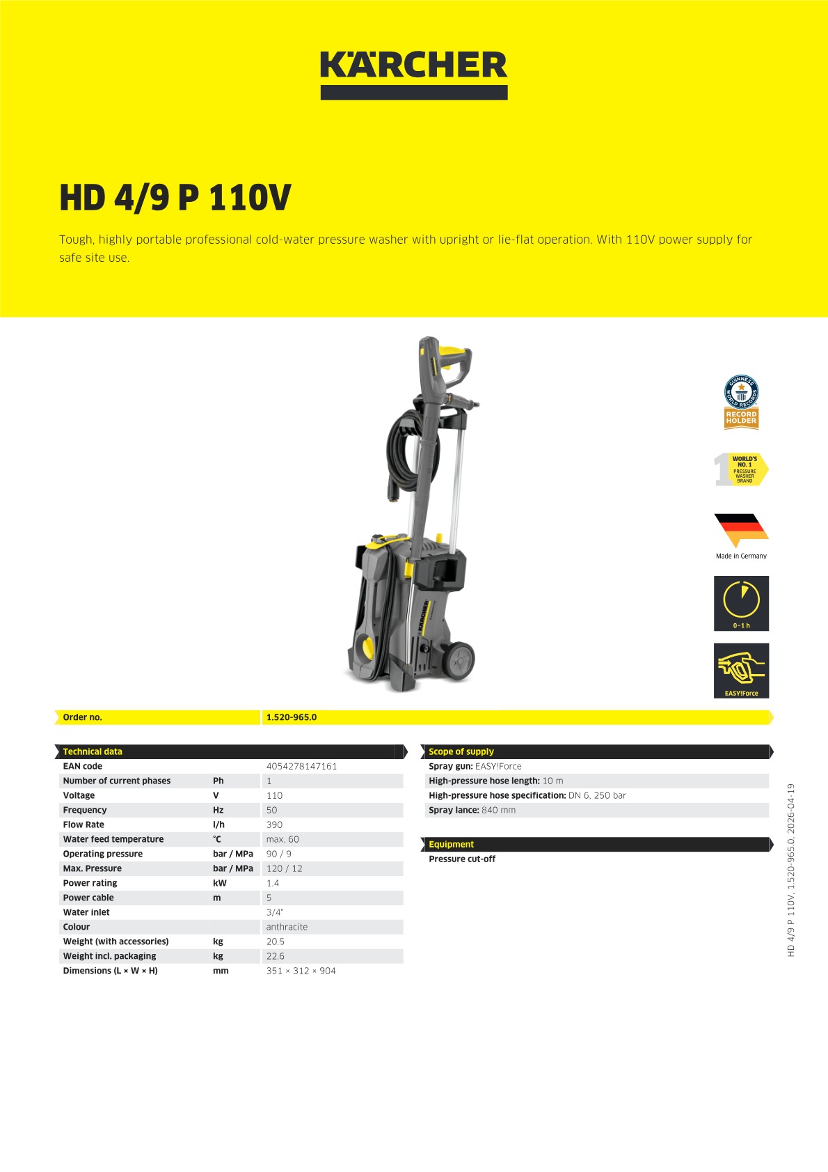 Product information