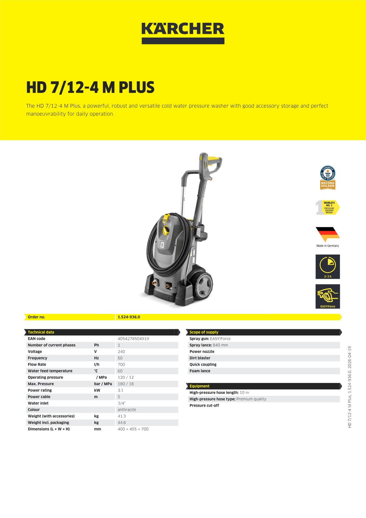 Product information