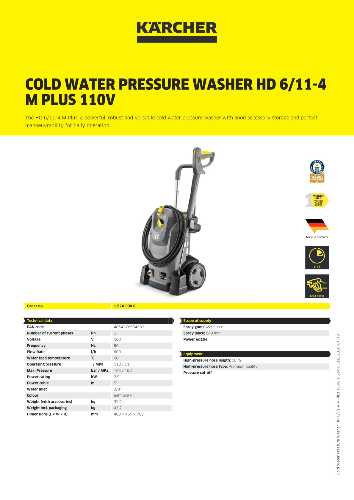 Product information