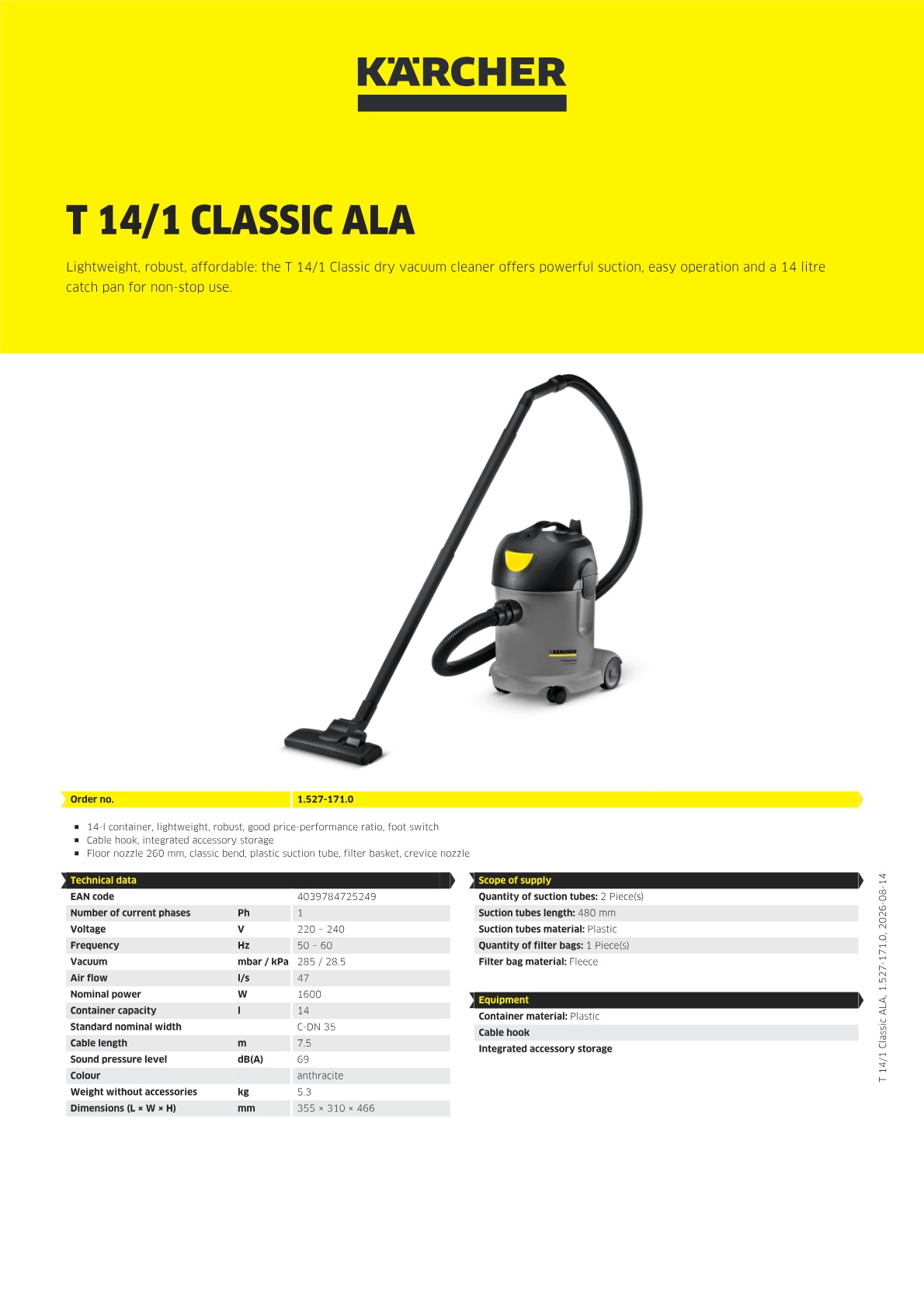 Product information