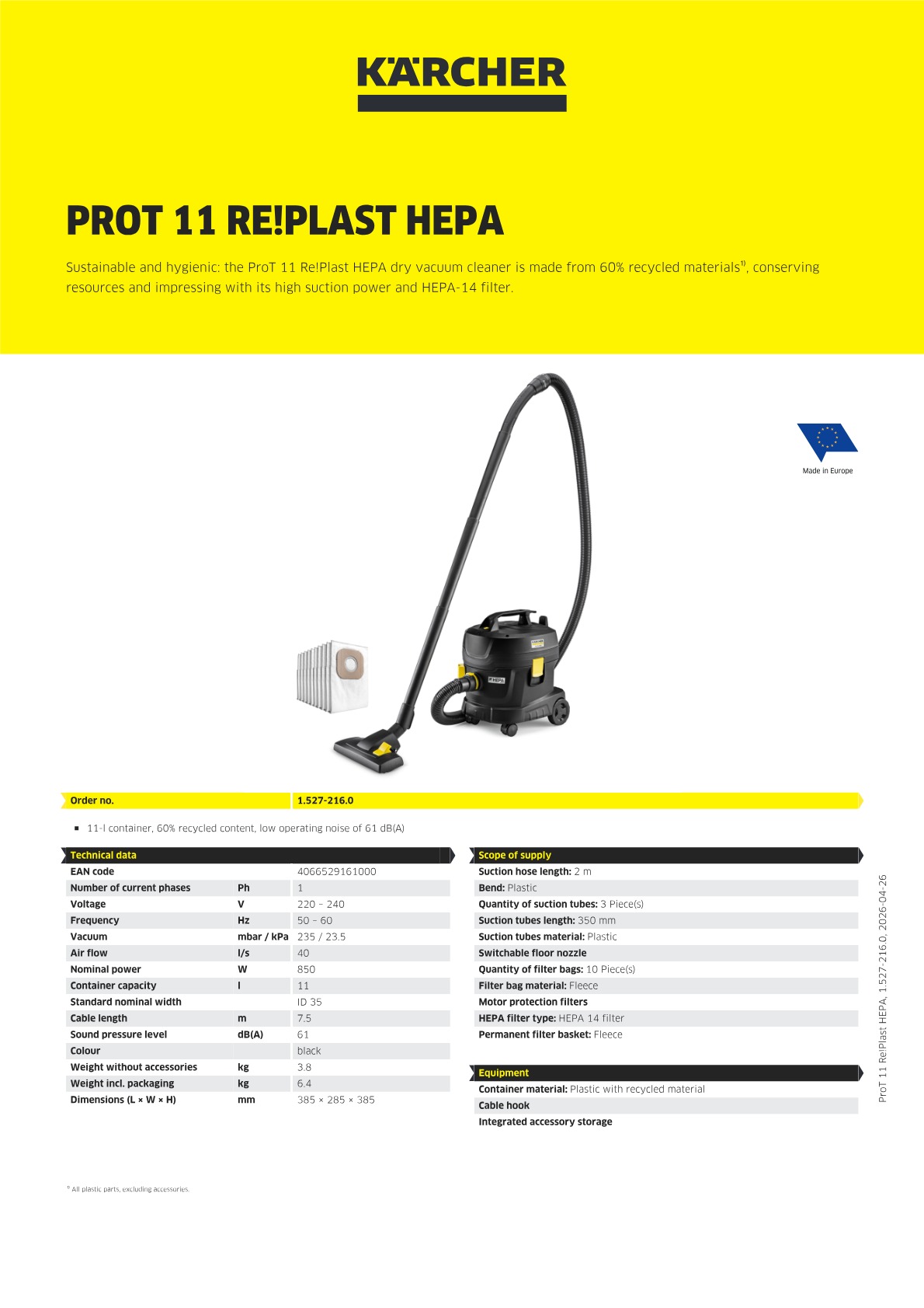 Product information