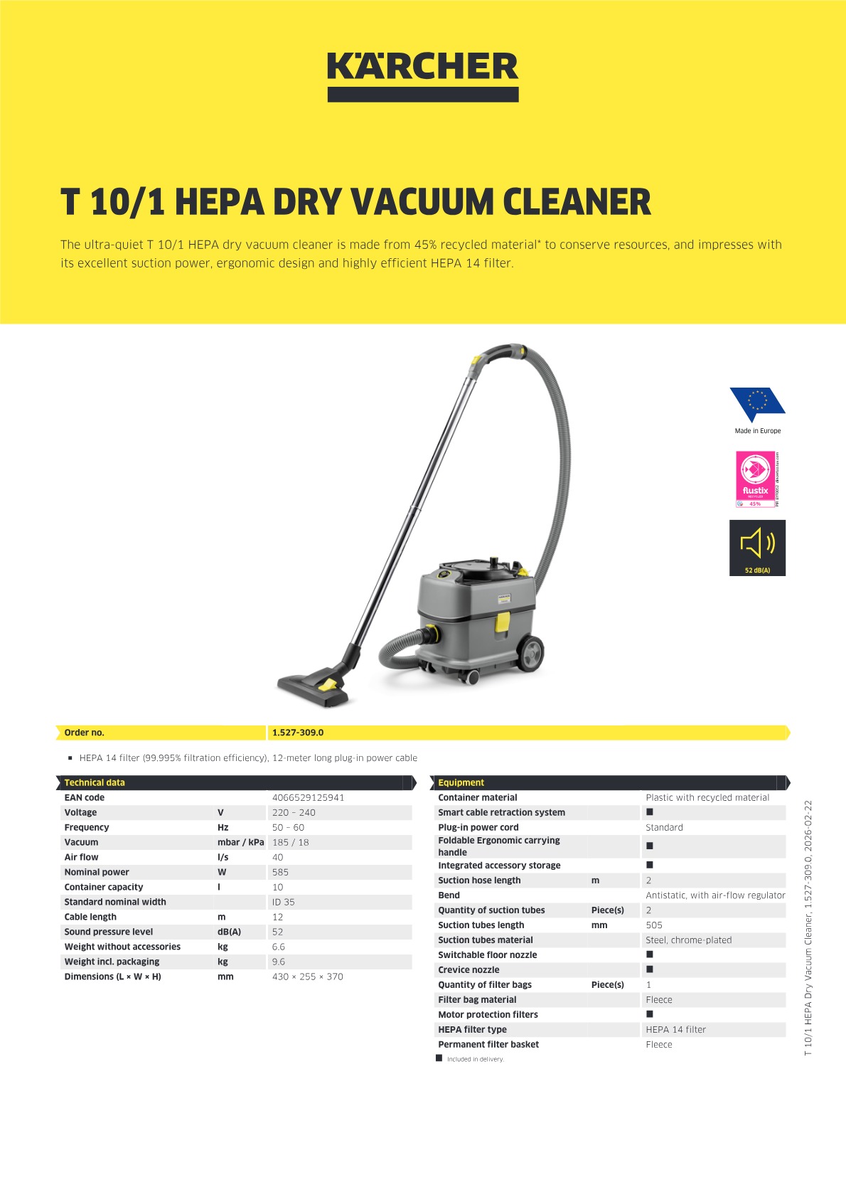 Product information
