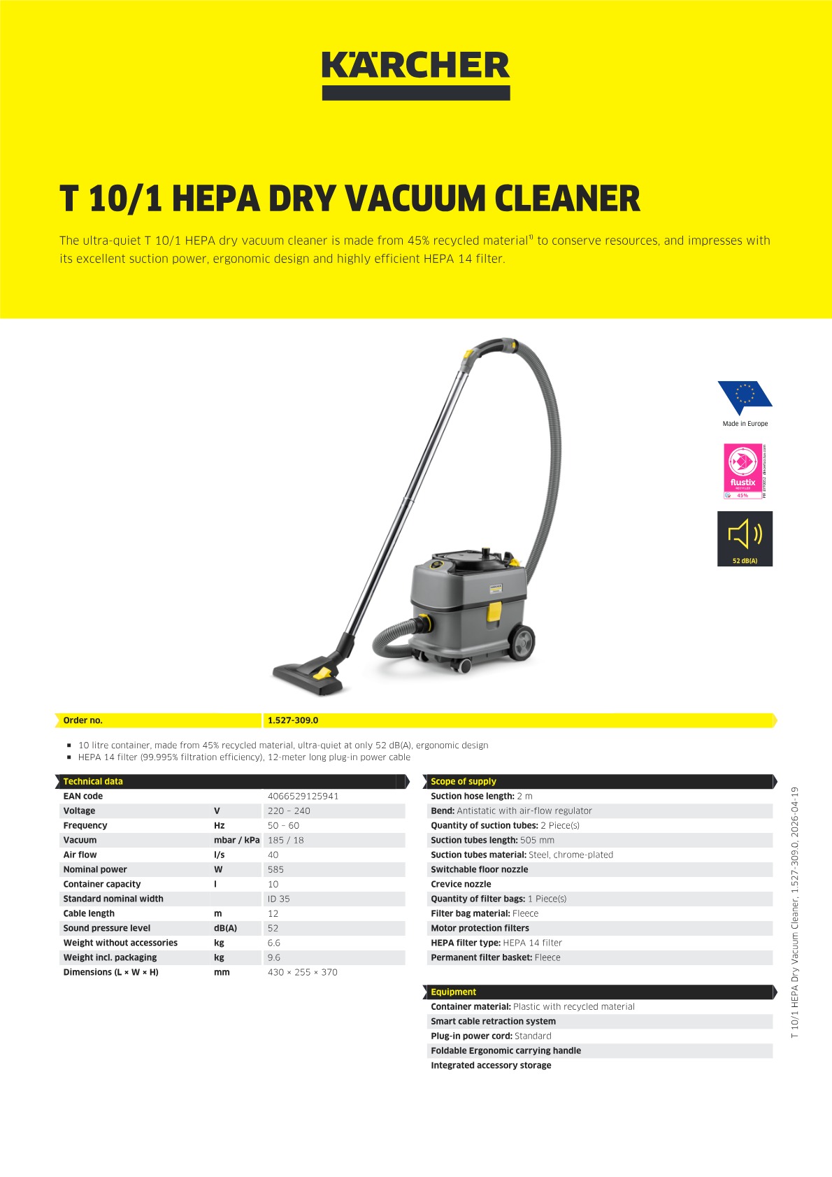 Product information