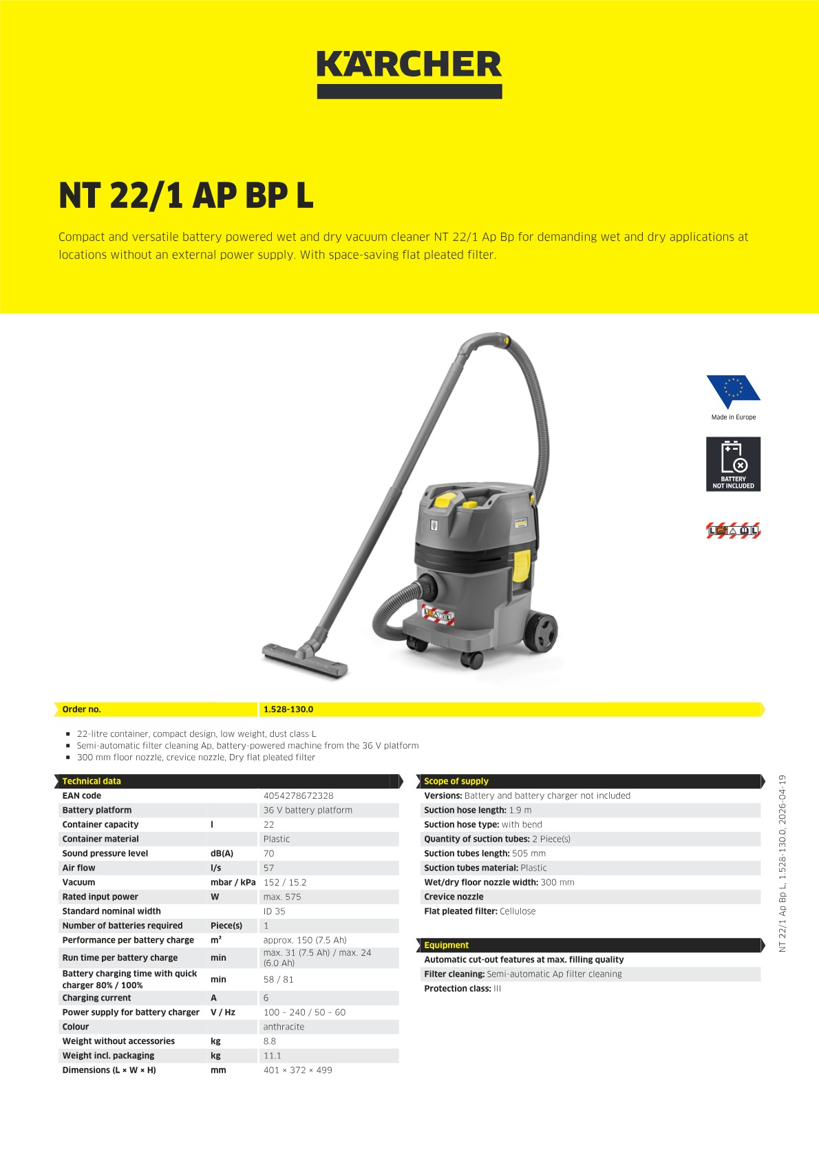 Product information