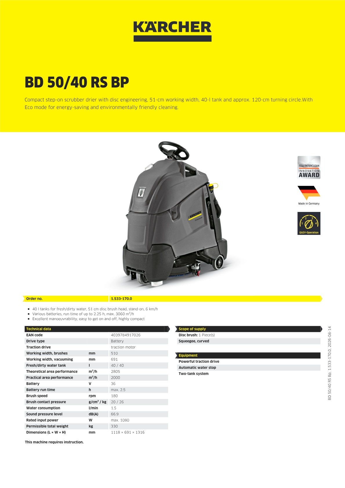 Product information