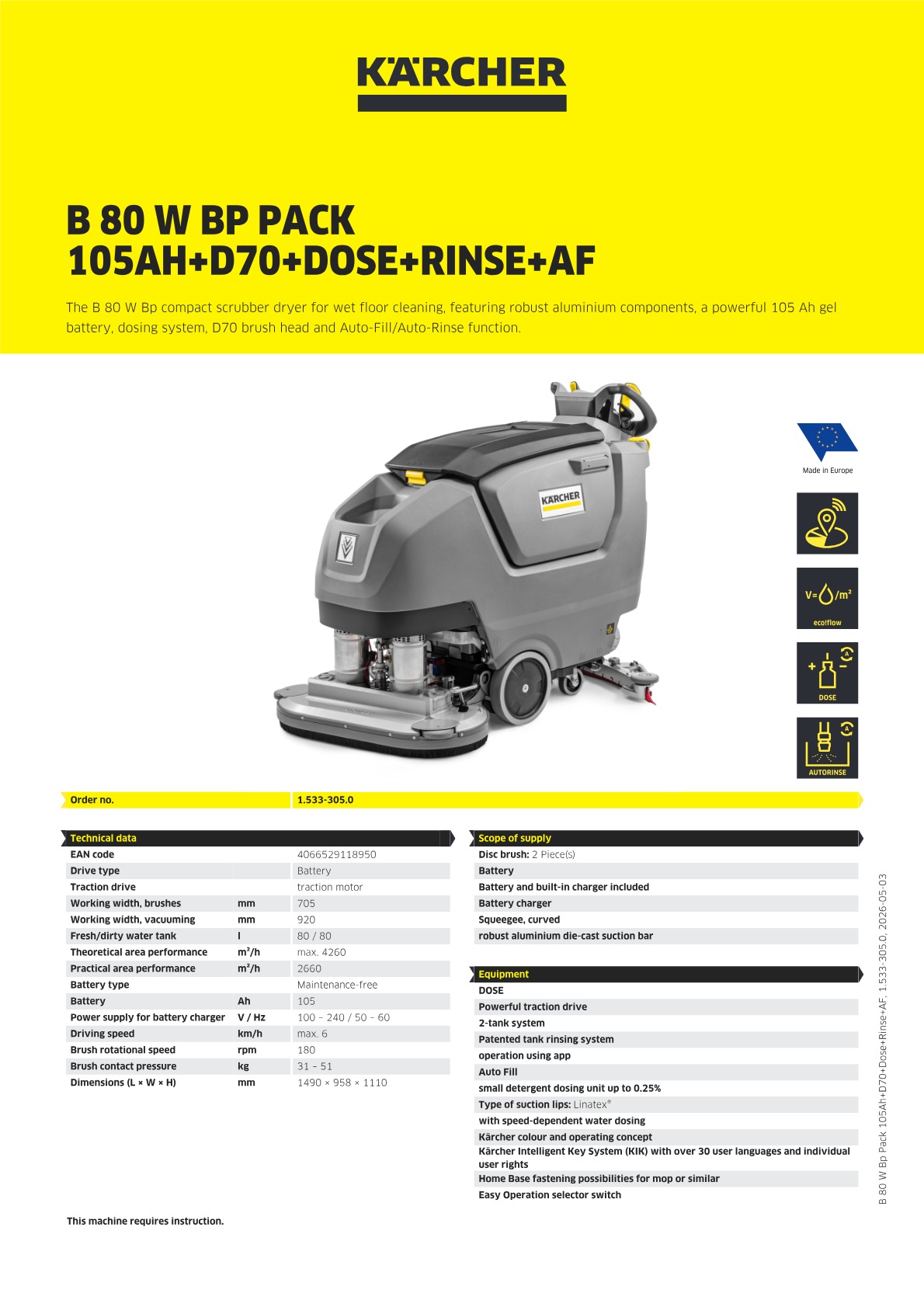 Product information