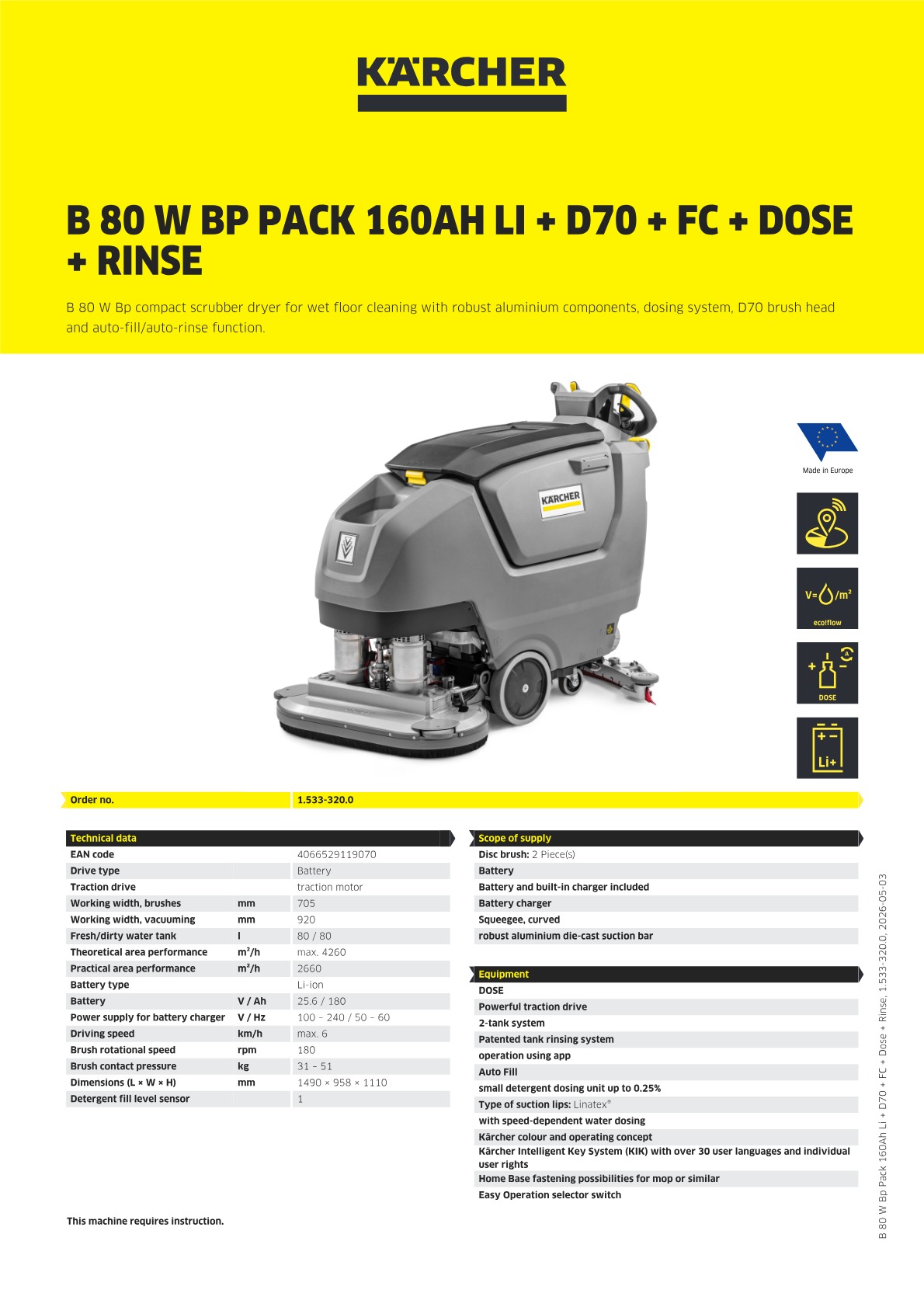 Product information